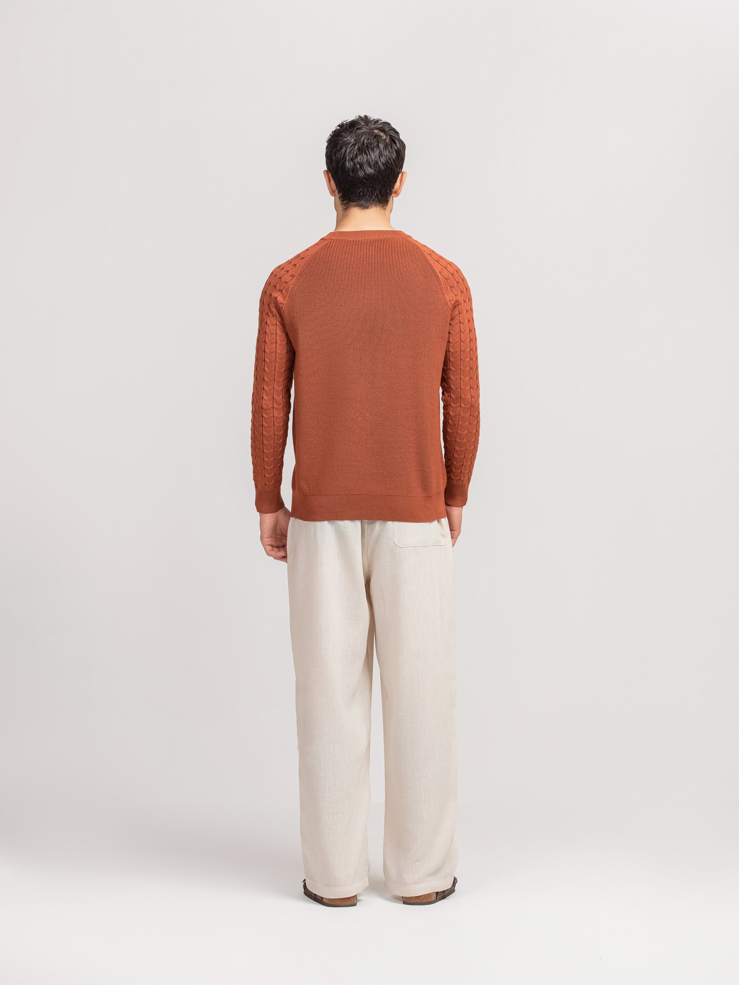 Textured Knit Sweater - FMTSWT5-016
