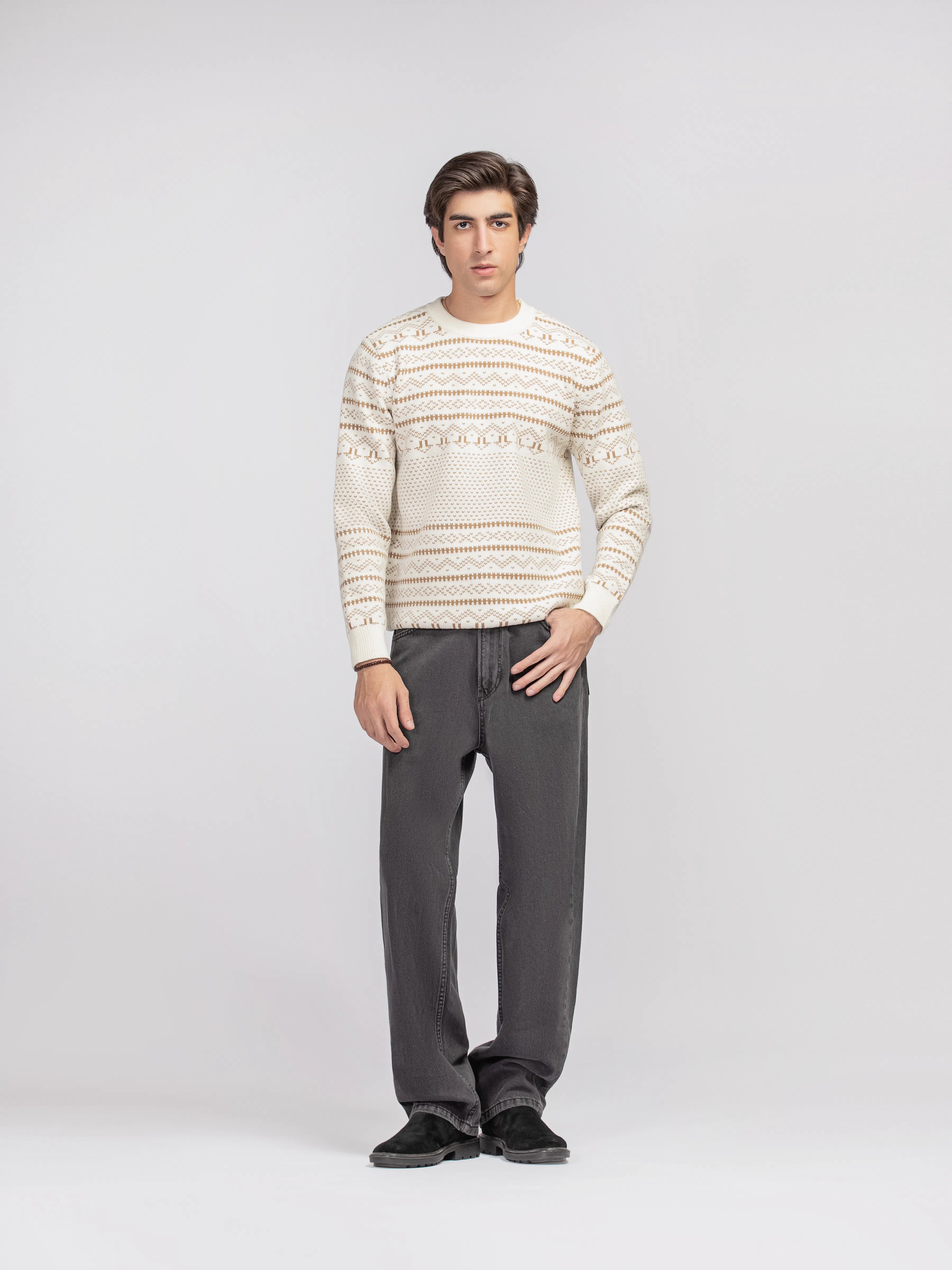 Regular Fit Knitted Sweater - FMTSWT5-030