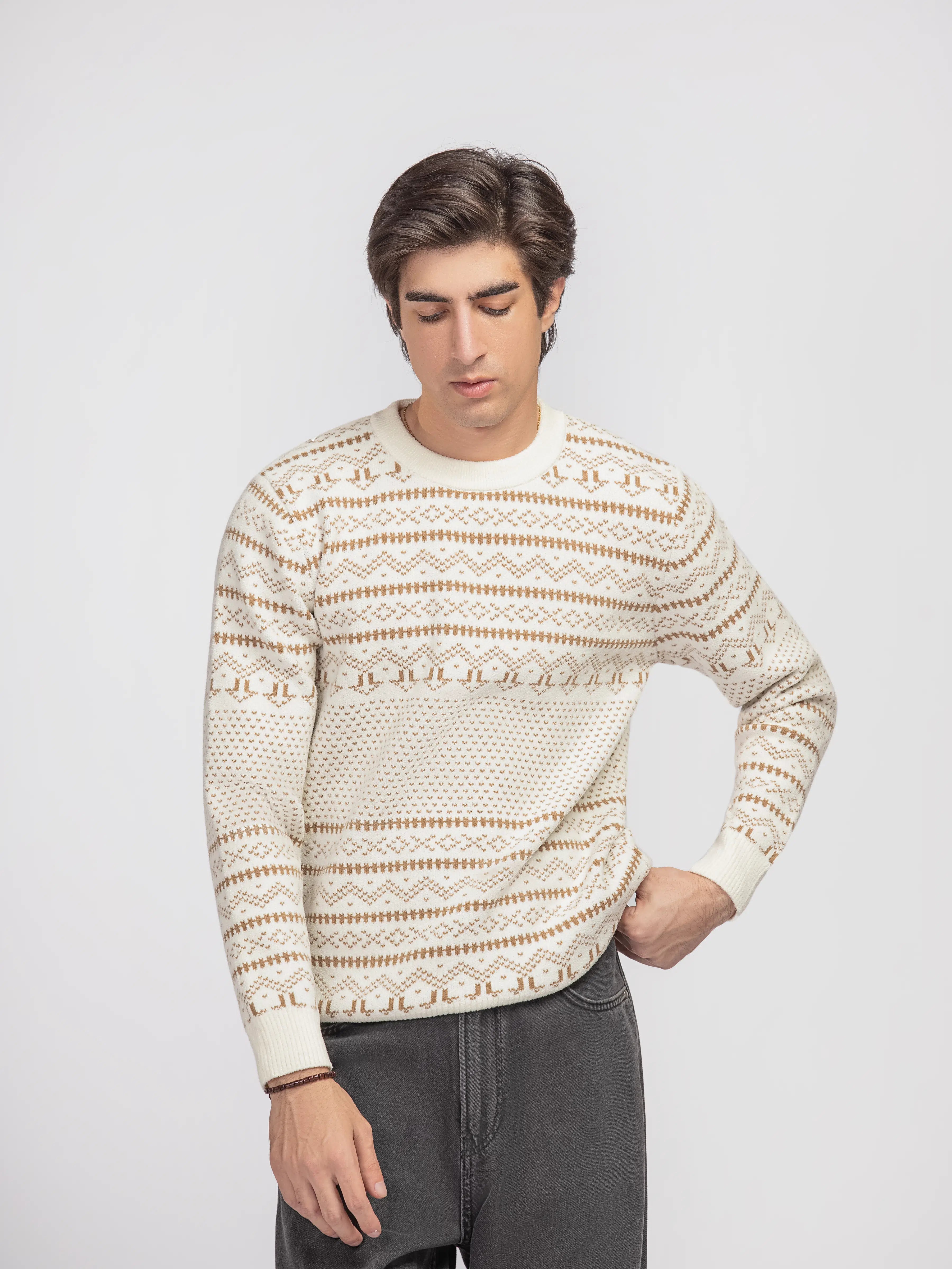 Regular Fit Knitted Sweater - FMTSWT5-030
