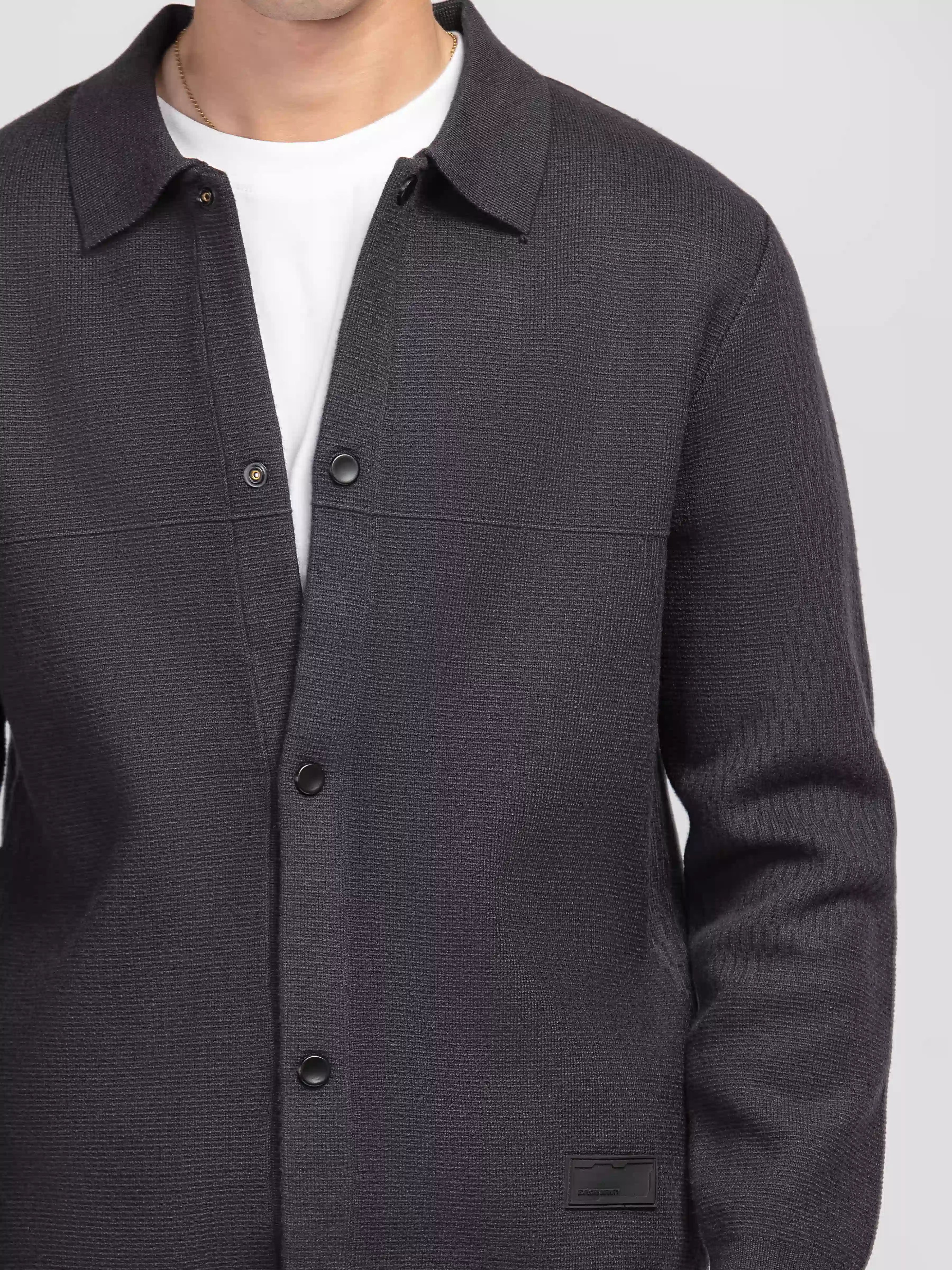 Shirt Collar Cardigan - FMTSWT5-037