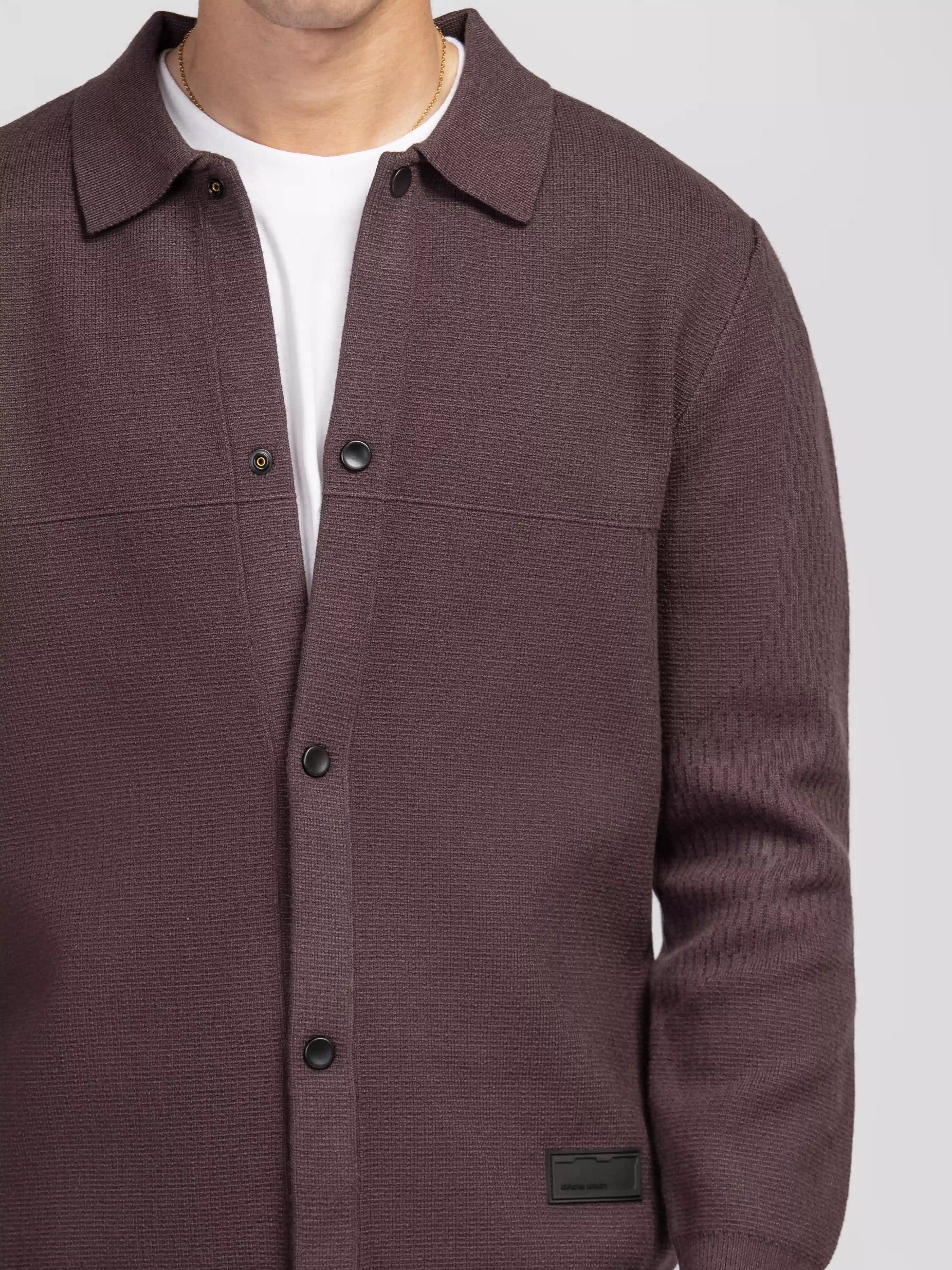 Shirt Collar Cardigan - FMTSWT5-038