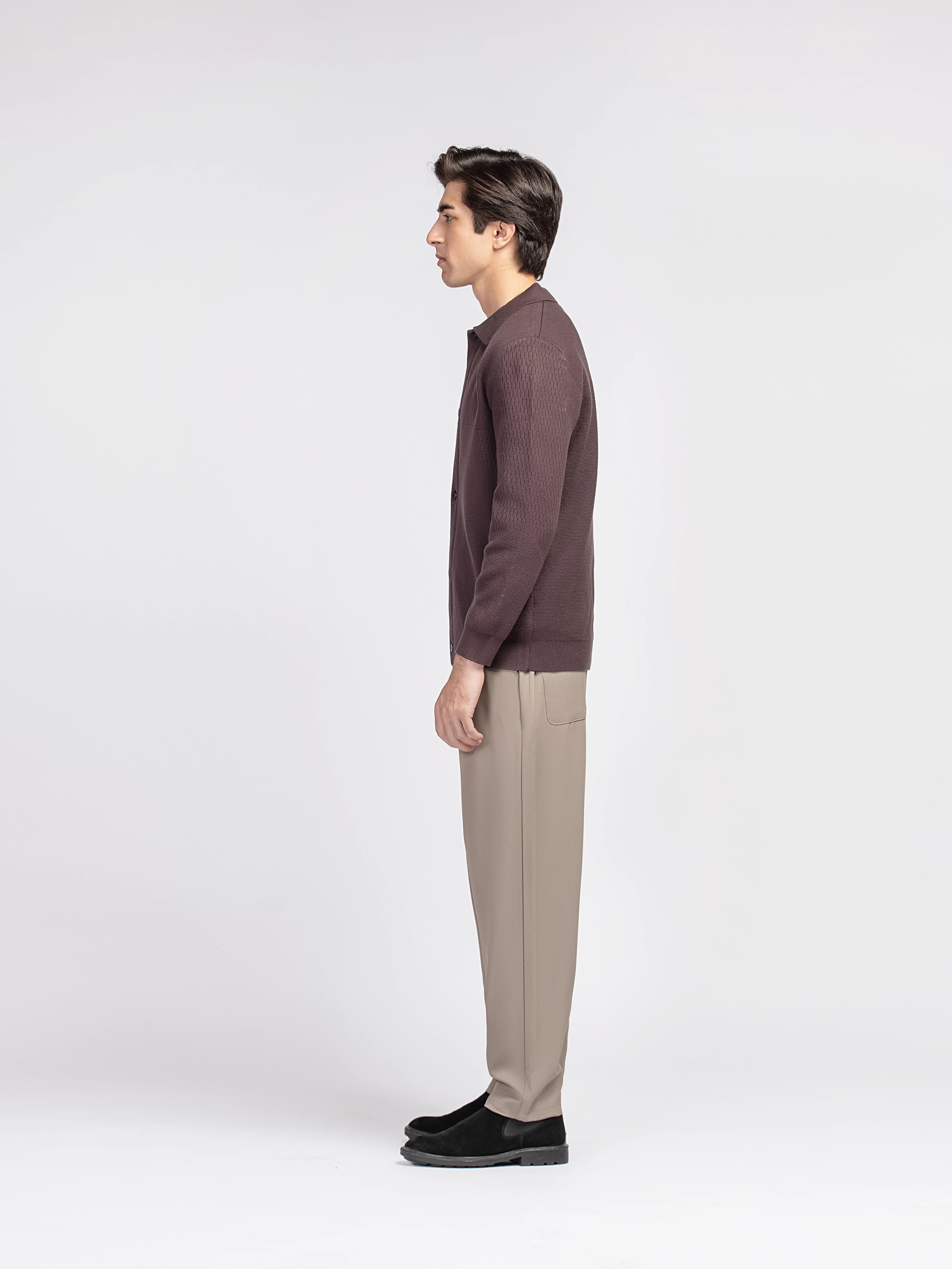 Shirt Collar Cardigan - FMTSWT5-038