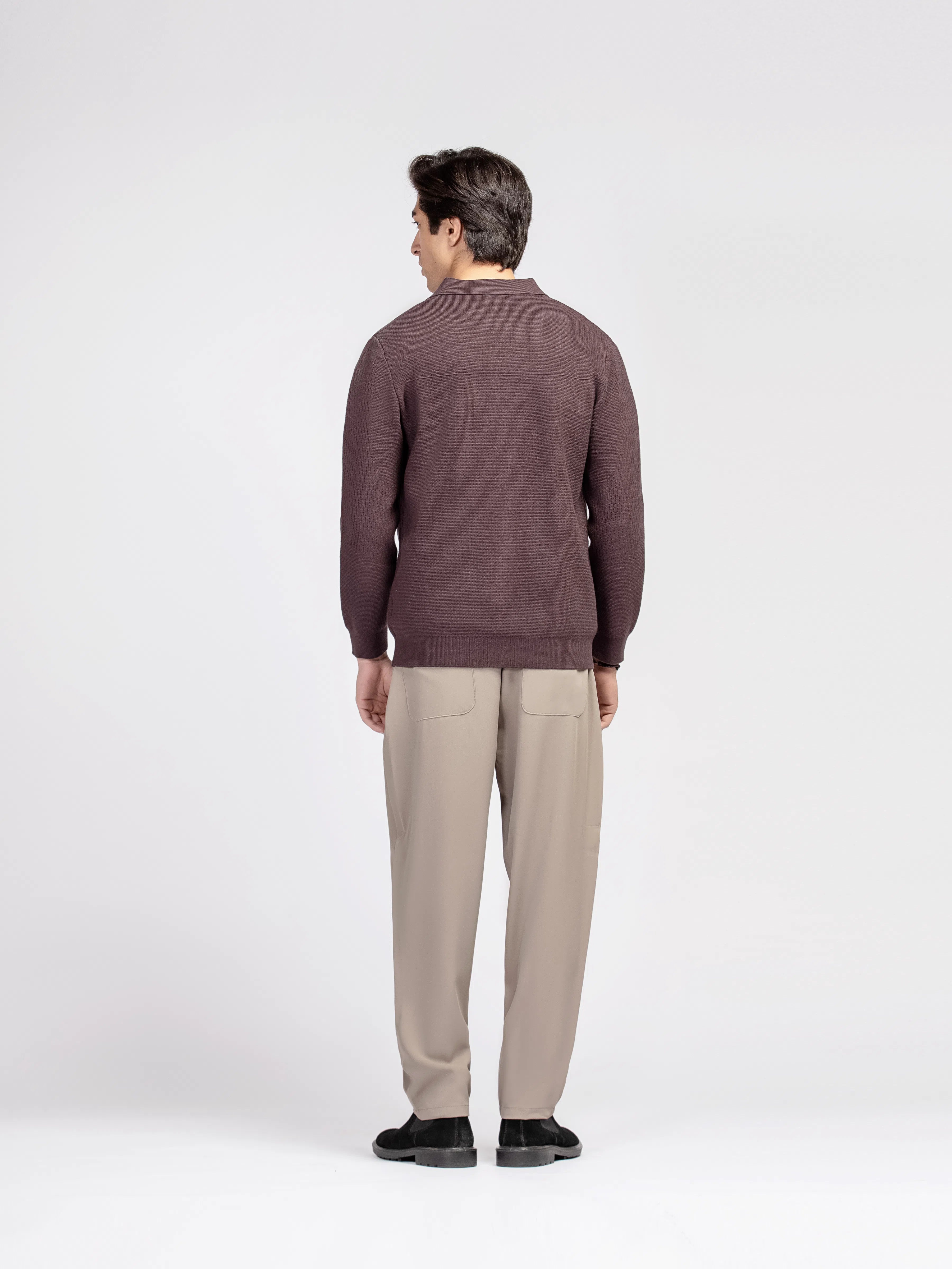 Shirt Collar Cardigan - FMTSWT5-038