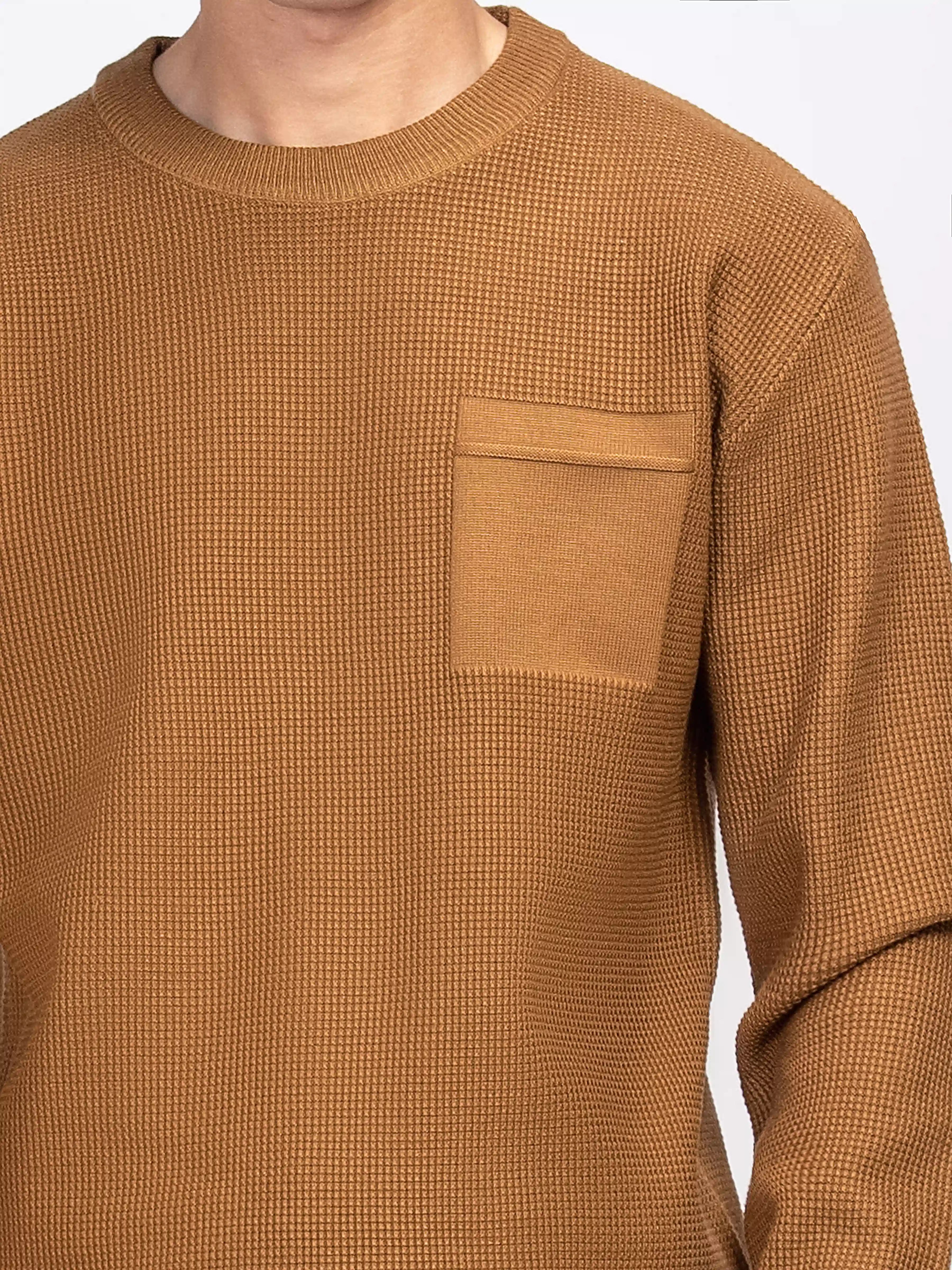 Waffle Knit Sweater - FMTSWT5-040