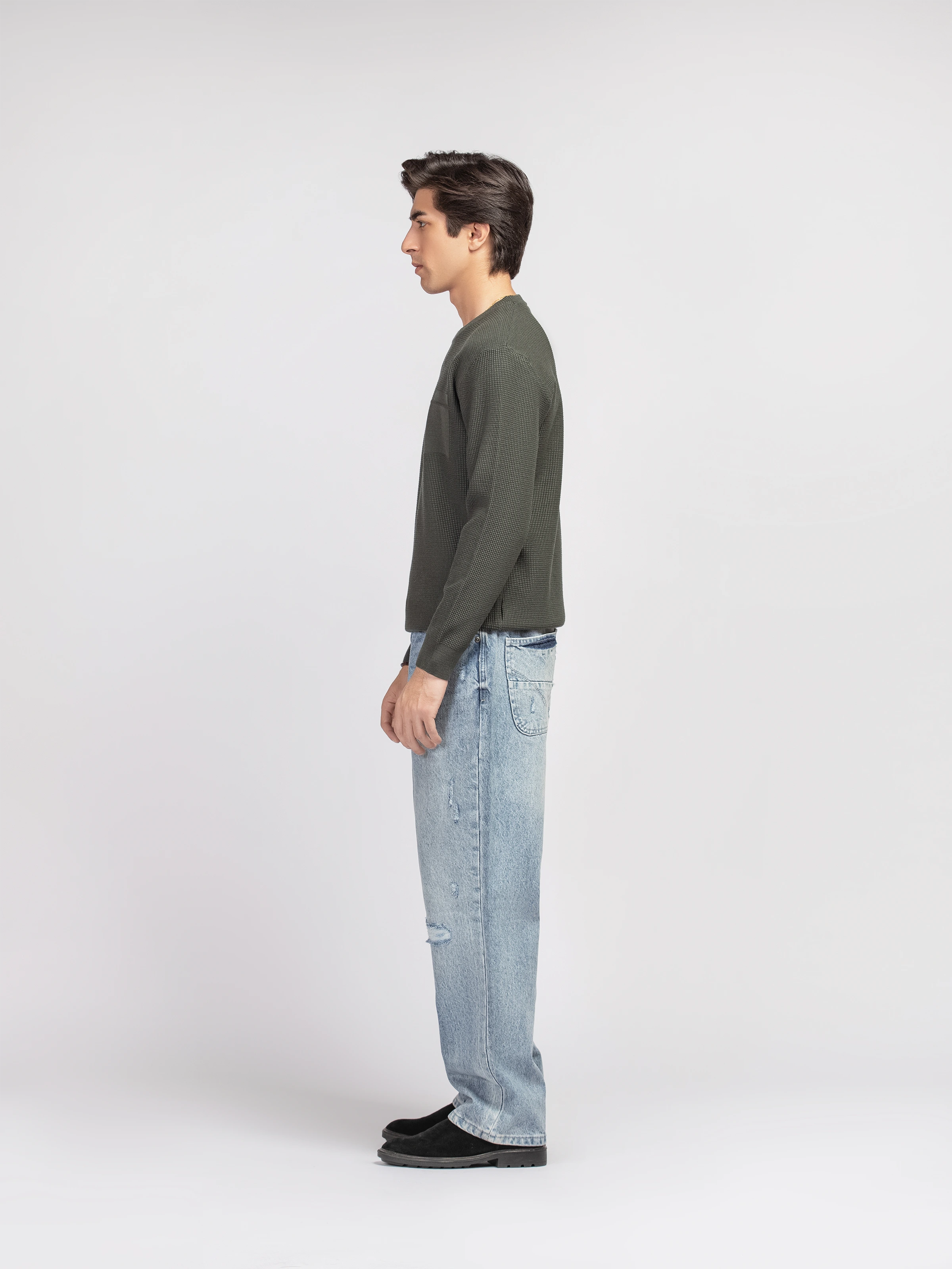 Waffle Knit Sweater - FMTSWT5-041