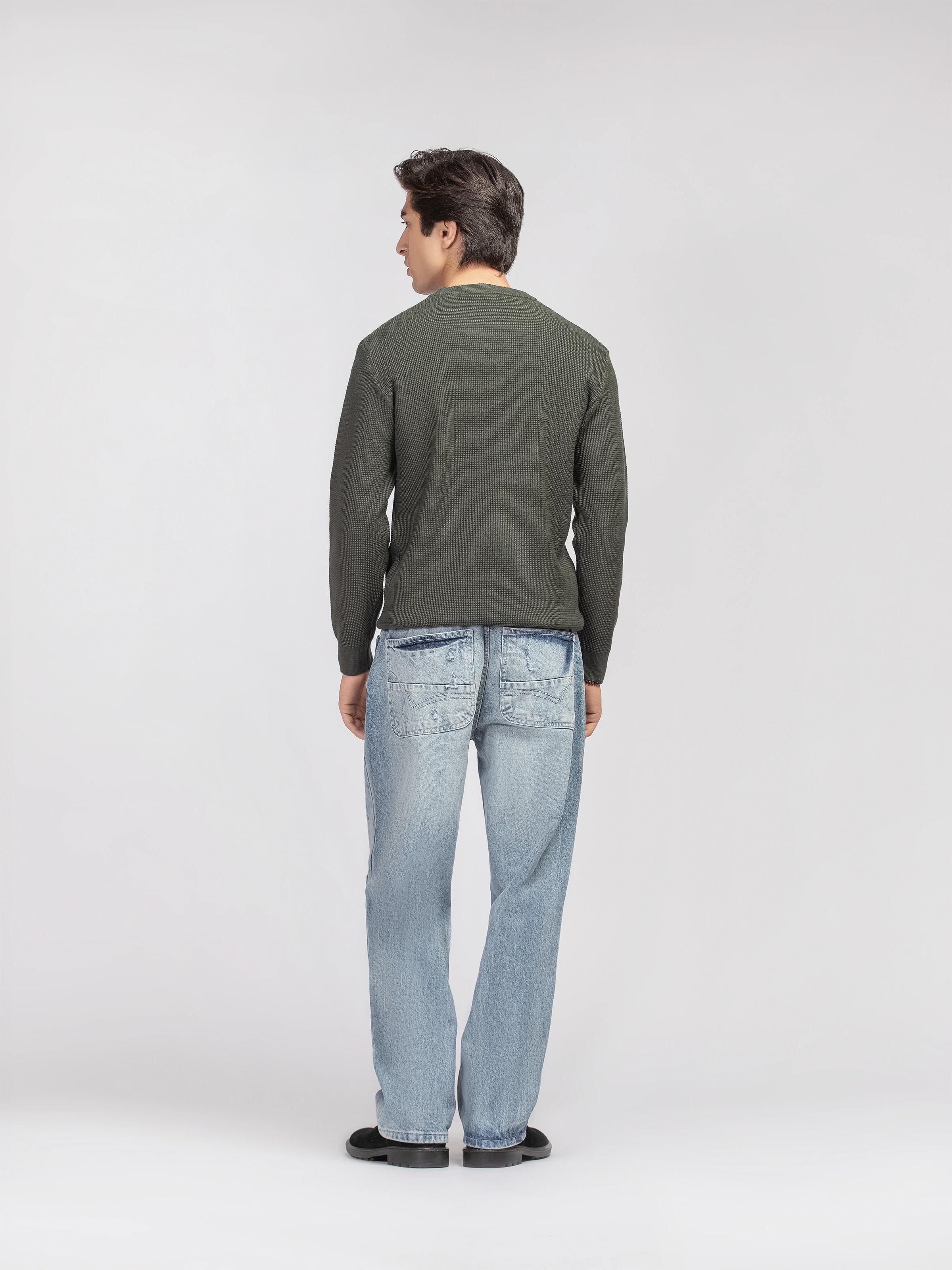 Waffle Knit Sweater - FMTSWT5-041