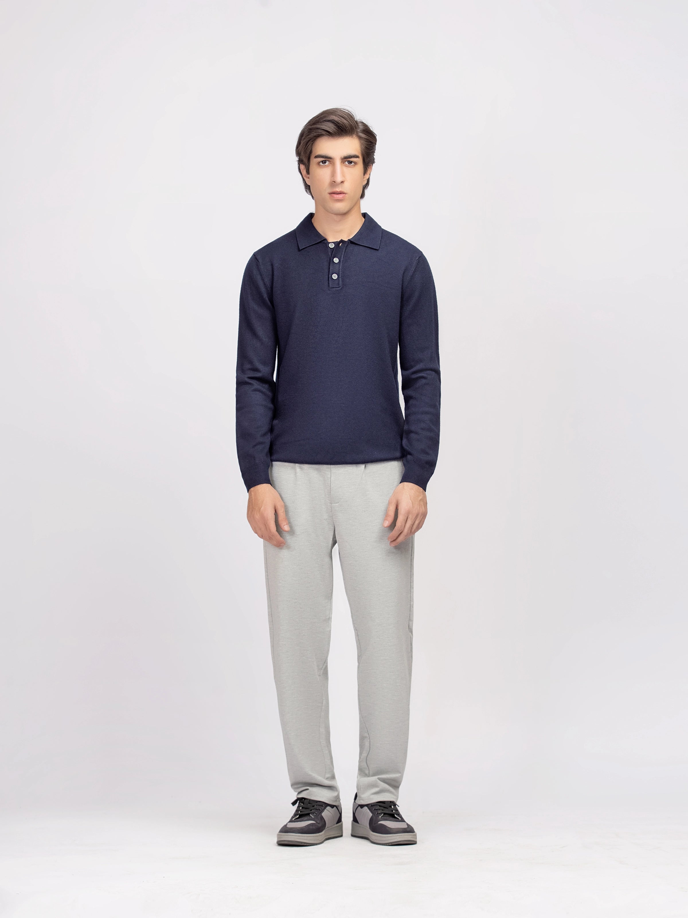 Classic Polo Sweater - FMTSWT5-043