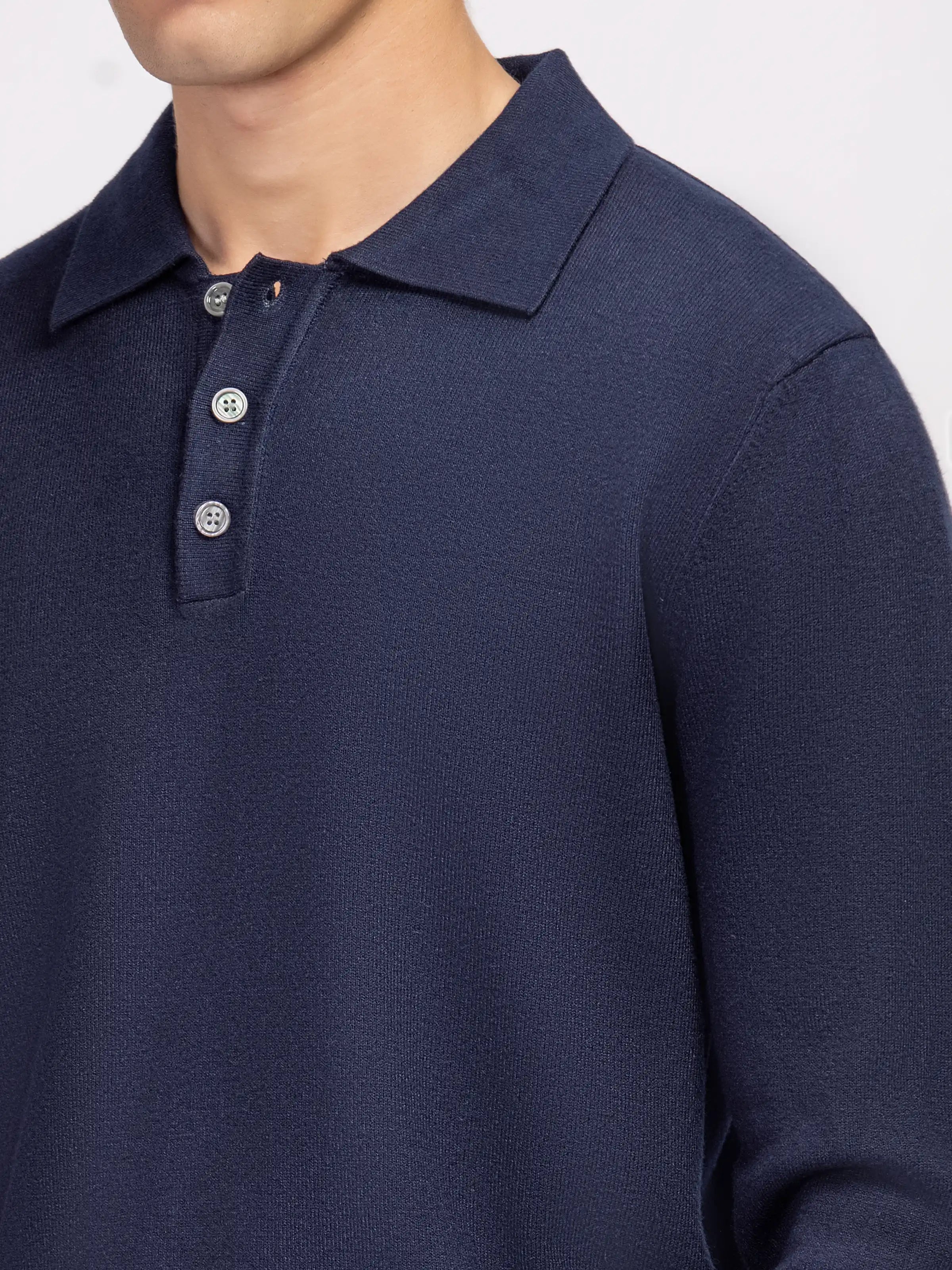 Classic Polo Sweater - FMTSWT5-043