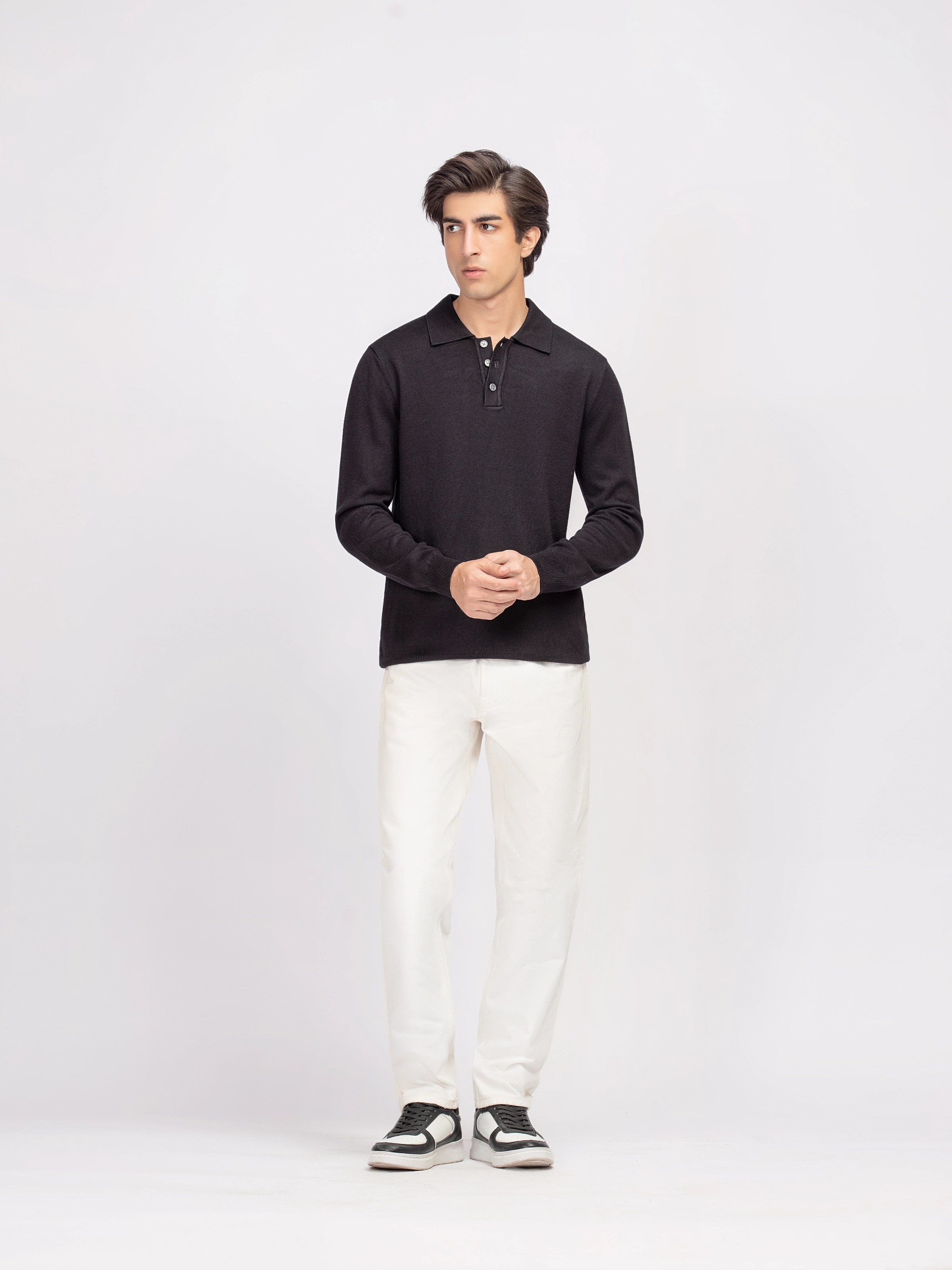 Classic Polo Sweater - FMTSWT5-044