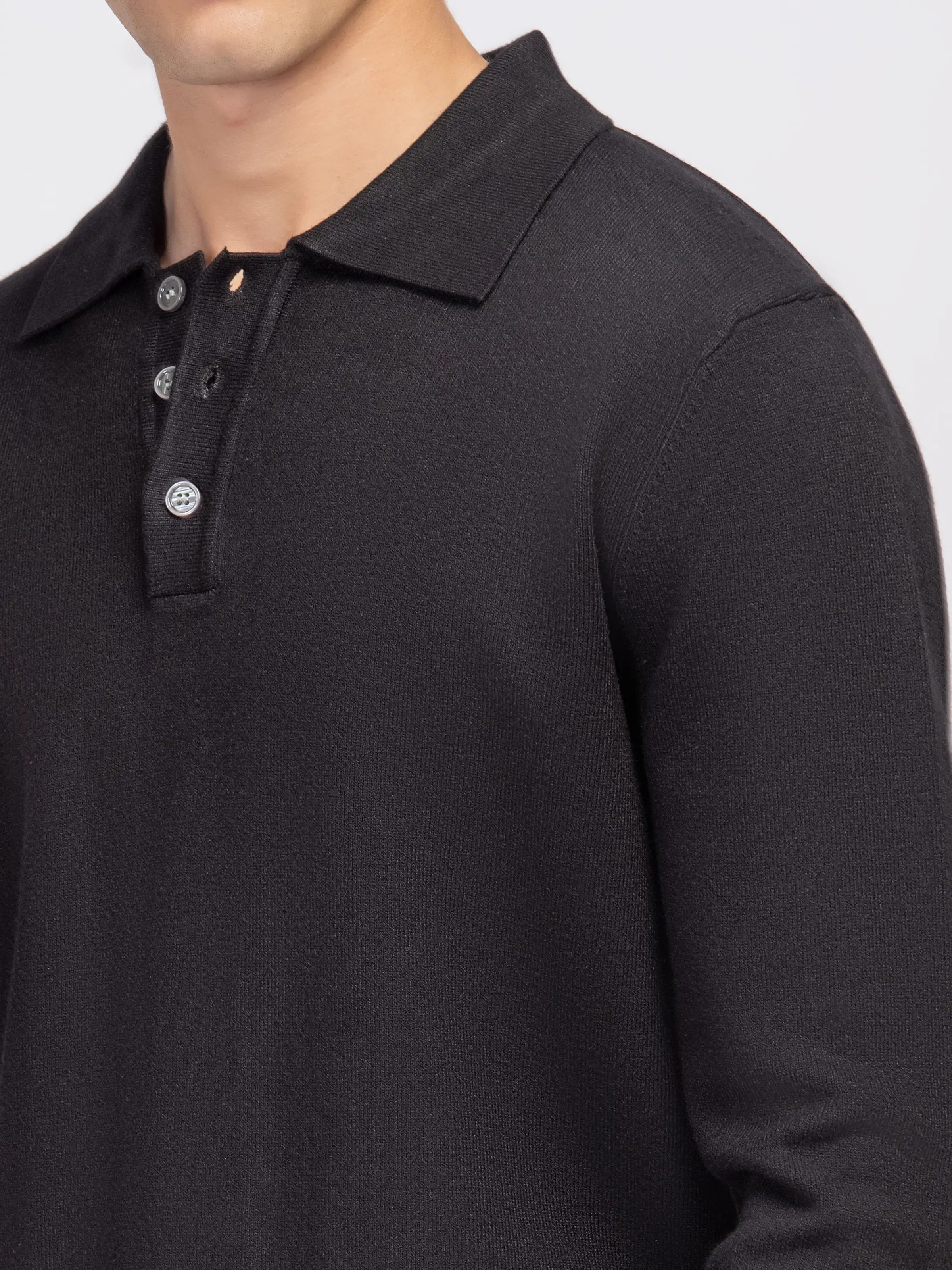 Classic Polo Sweater - FMTSWT5-044