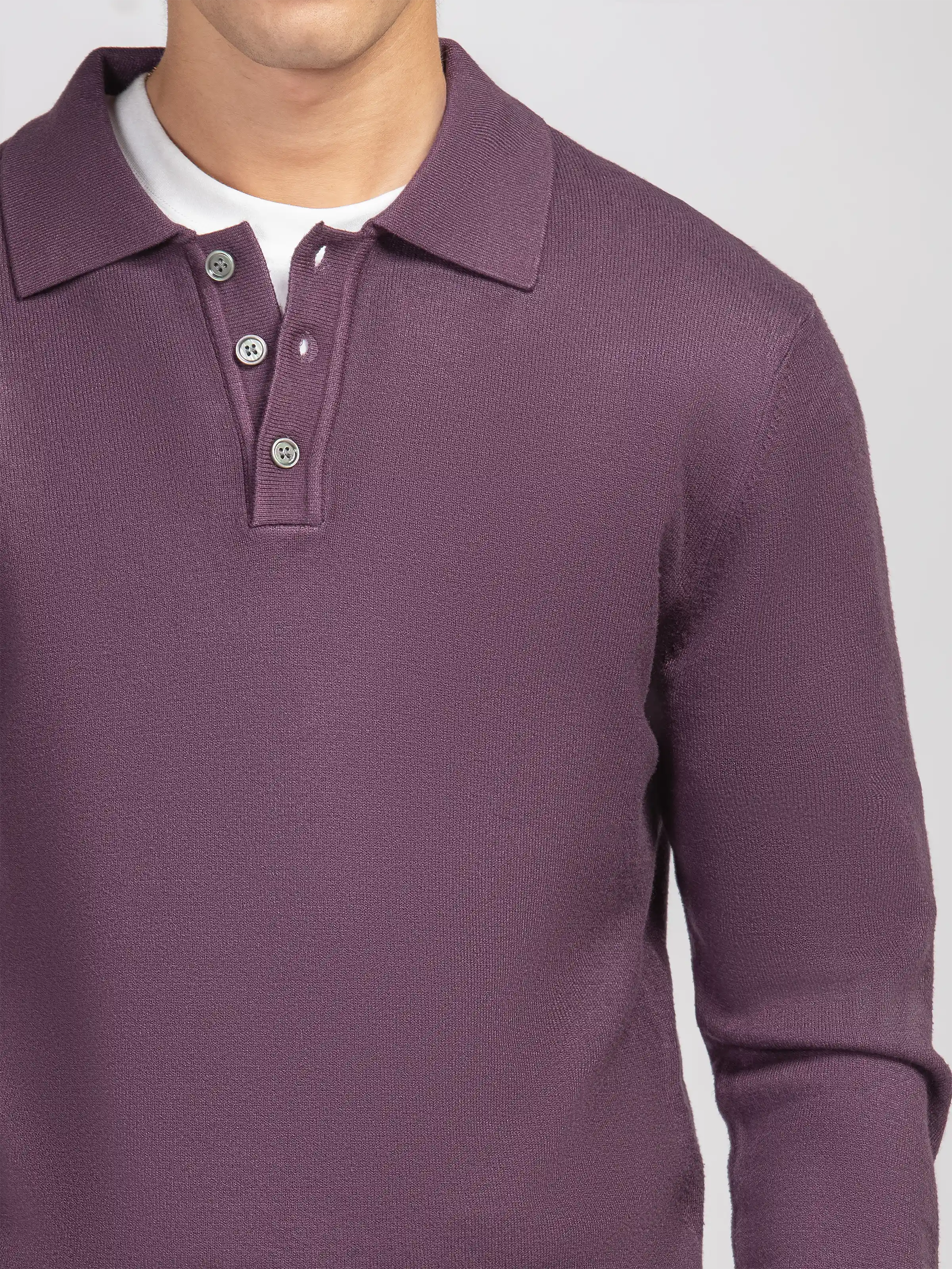 Classic Polo Sweater - FMTSWT5-046