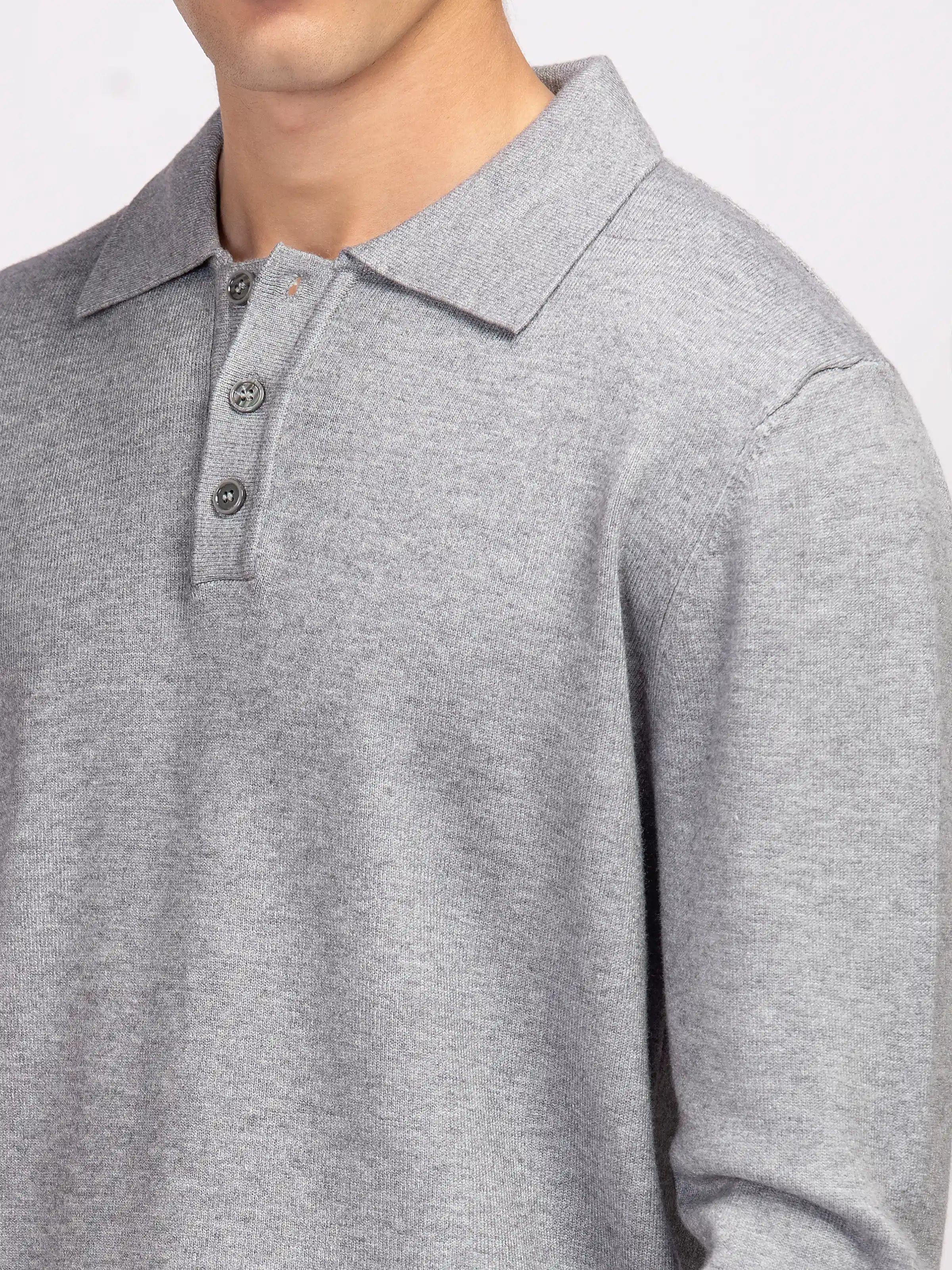 Classic Polo Sweater - FMTSWT5-047