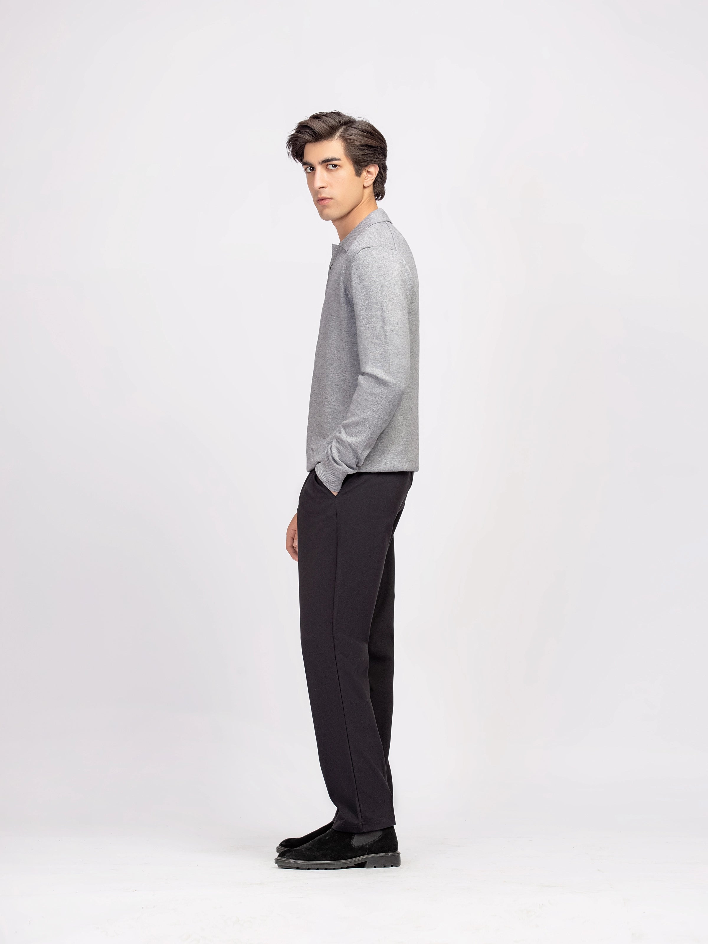 Classic Polo Sweater - FMTSWT5-047