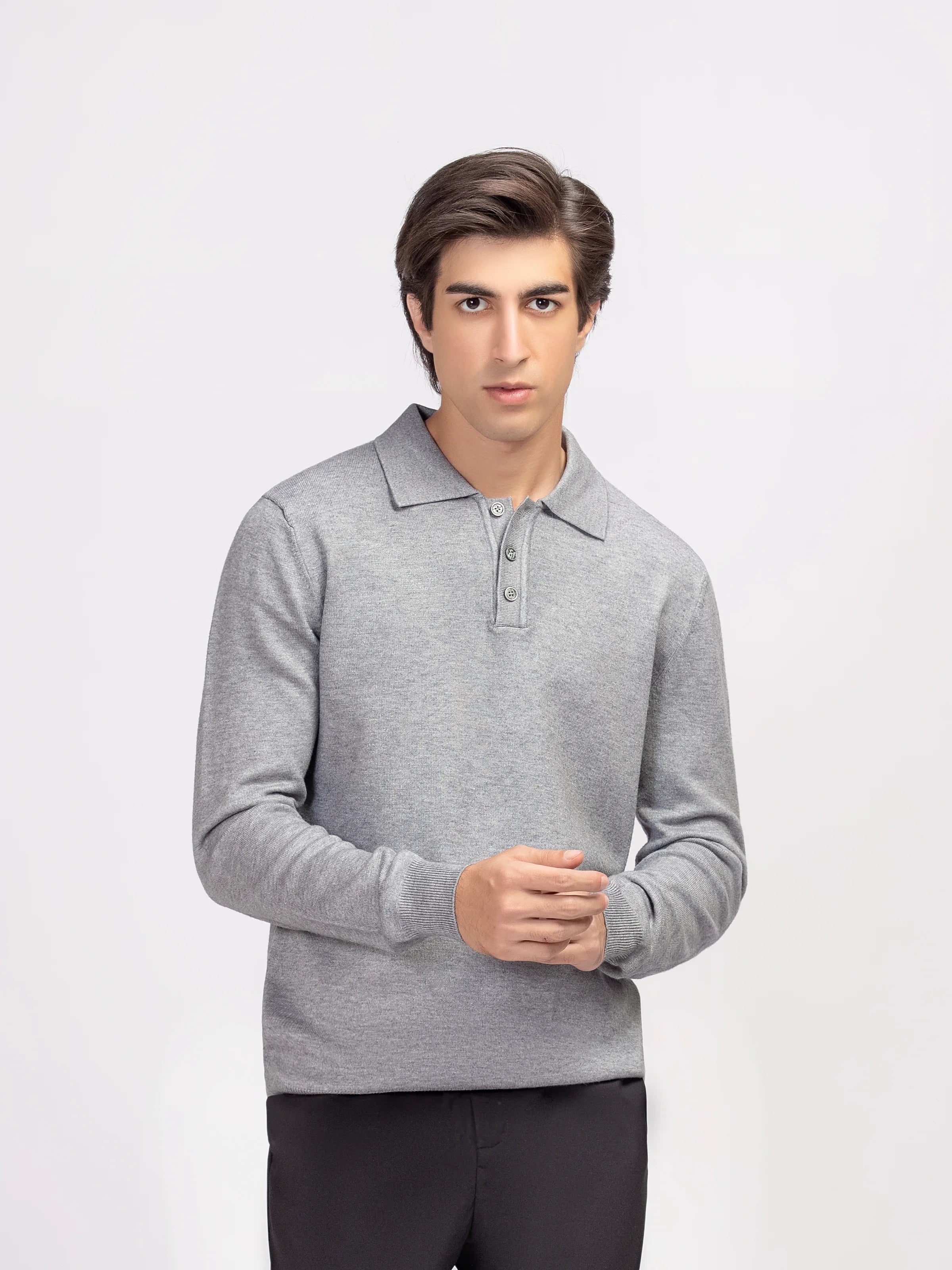 Classic Polo Sweater - FMTSWT5-047