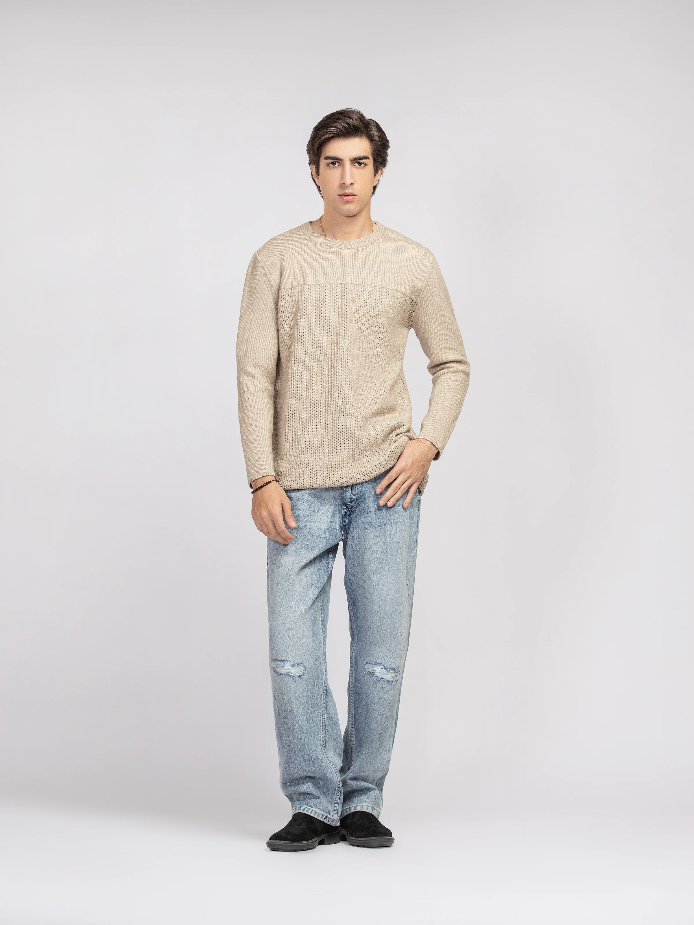 Regular Fit Knitted Sweater - FMTSWT5-051