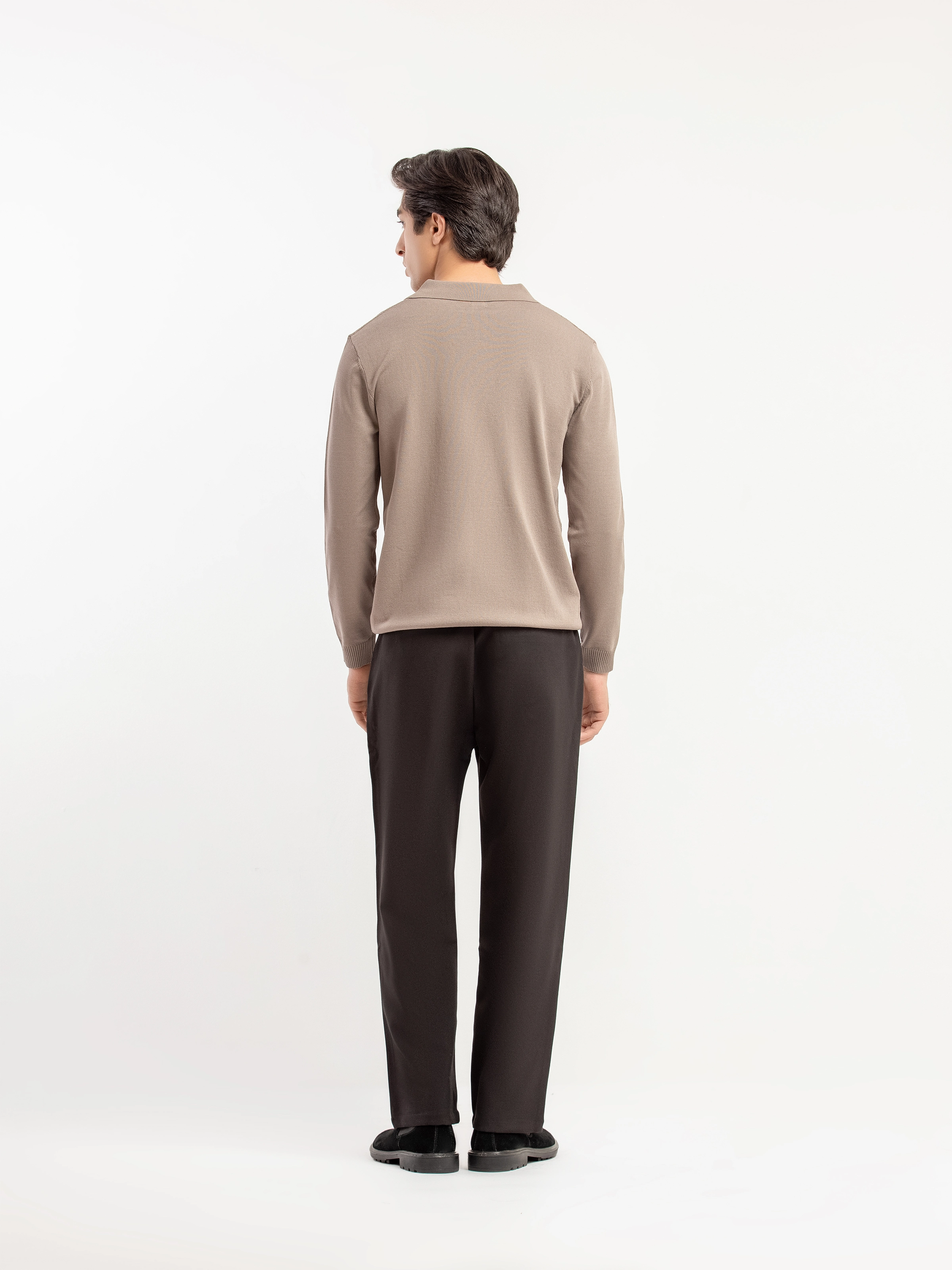 Knitted Polo Sweater - FMTSWT5-053