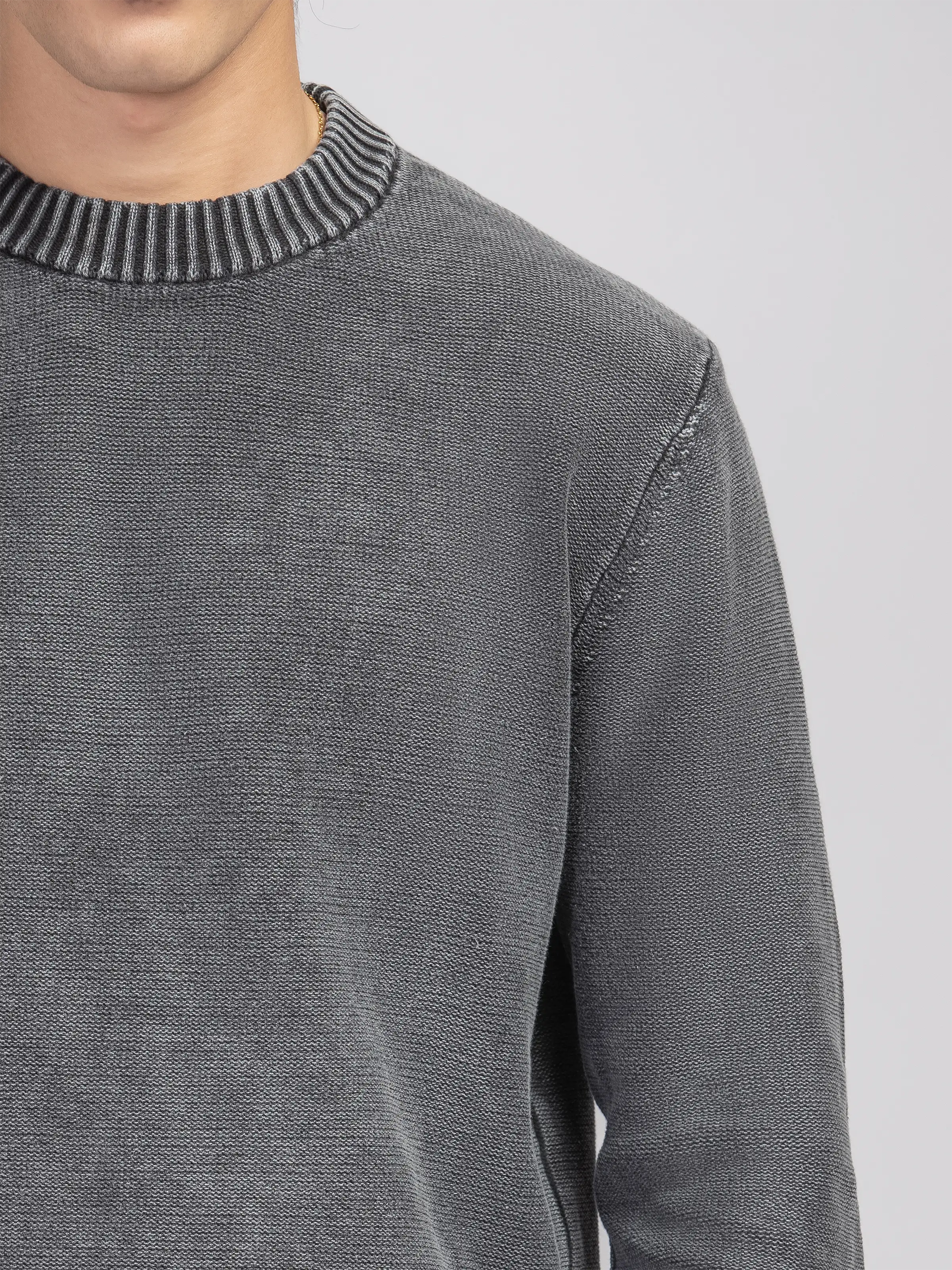 Textured Knit Sweater - FMTSWT5-055