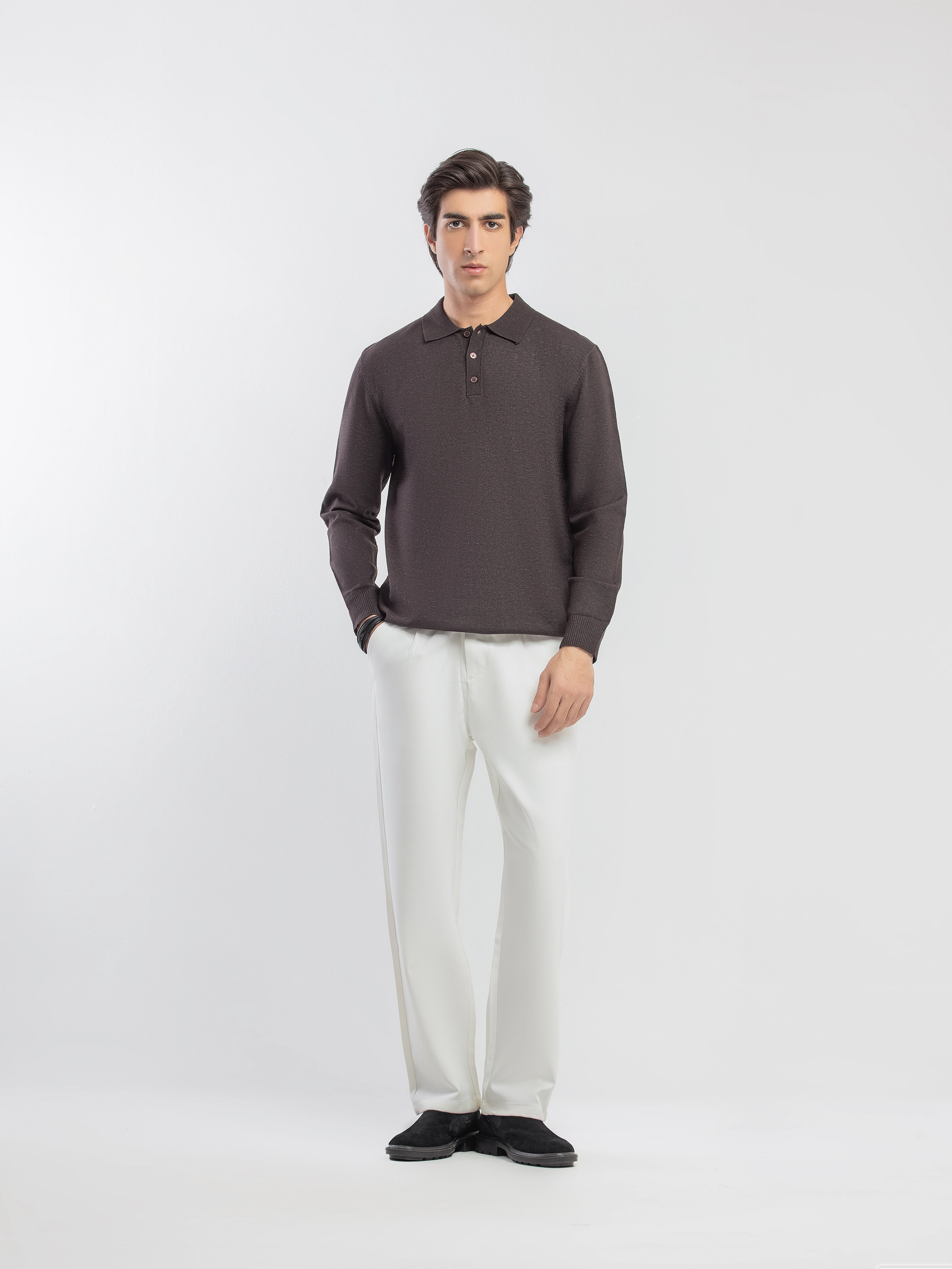 Classic Polo Sweater - FMTSWT5-057