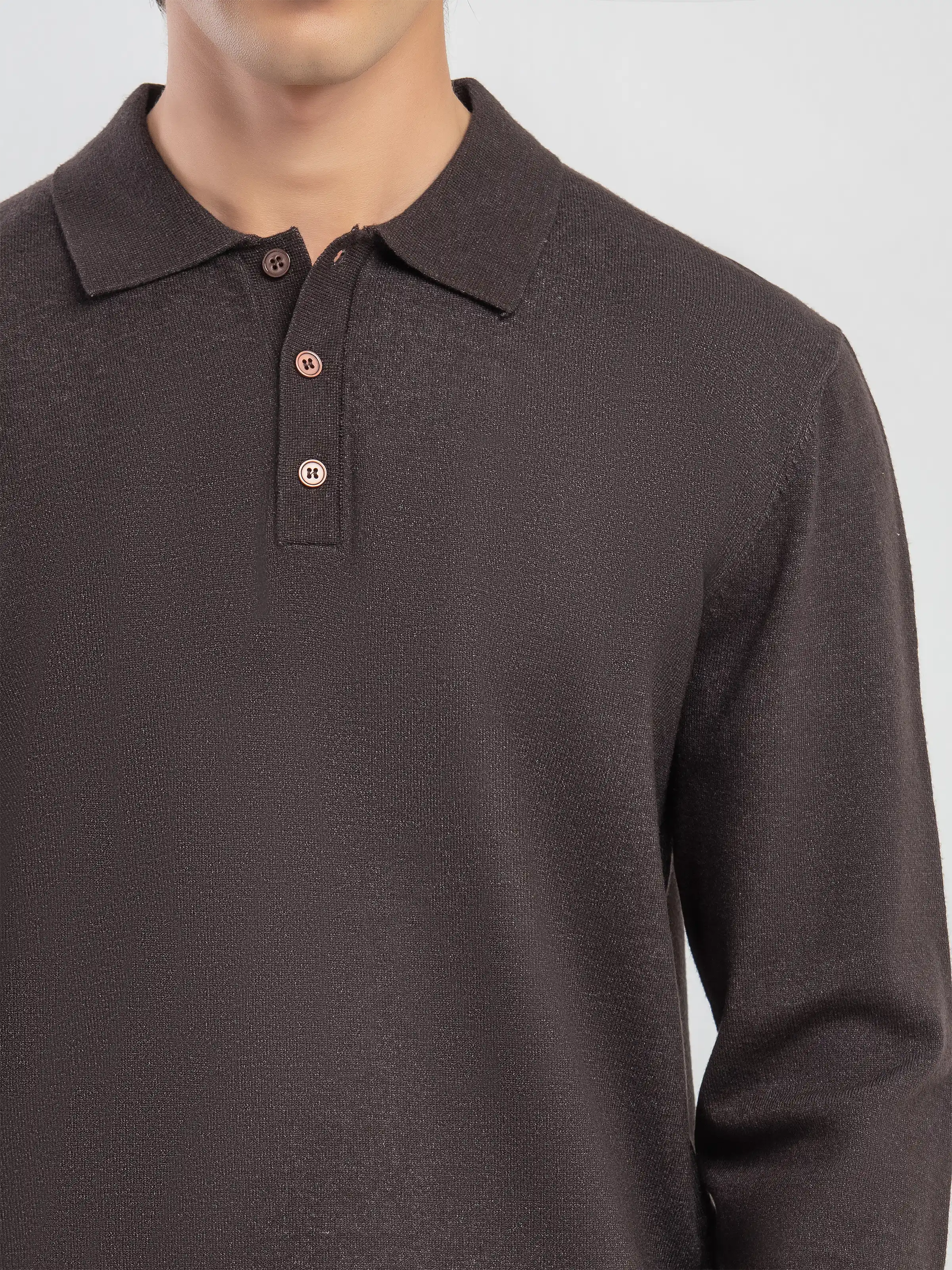 Classic Polo Sweater - FMTSWT5-057