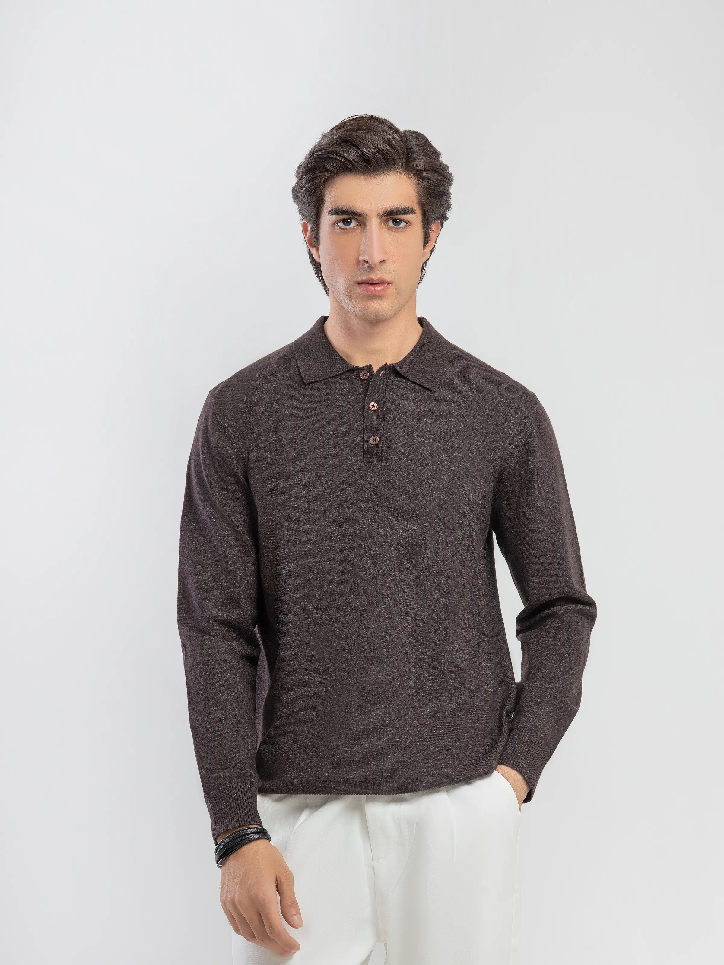 Classic Polo Sweater - FMTSWT5-057