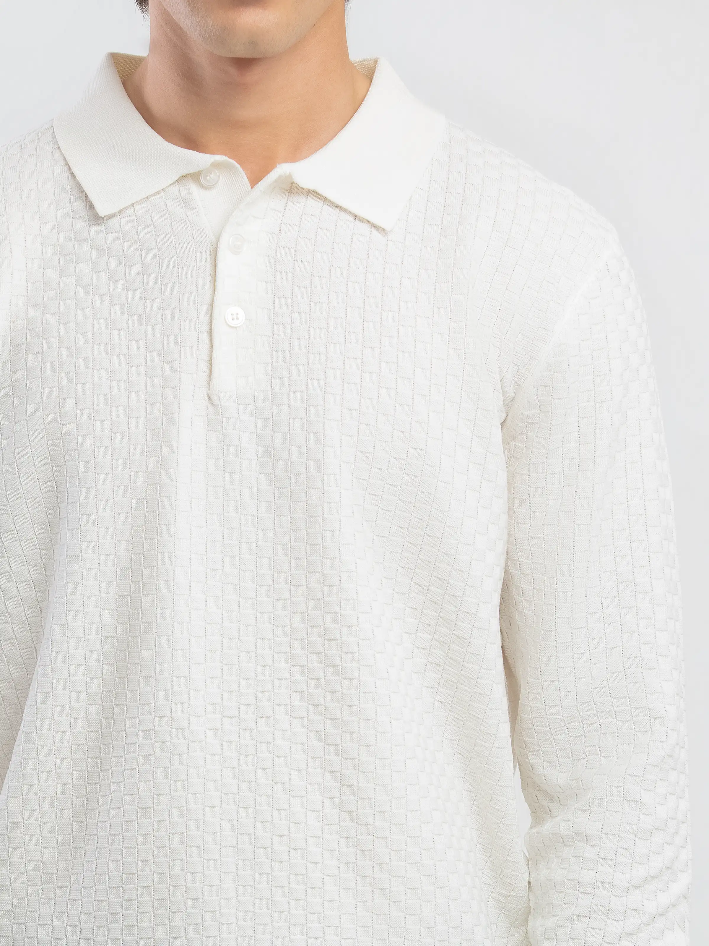 Basketweave Knitted Sweater - FMTSWT5-059