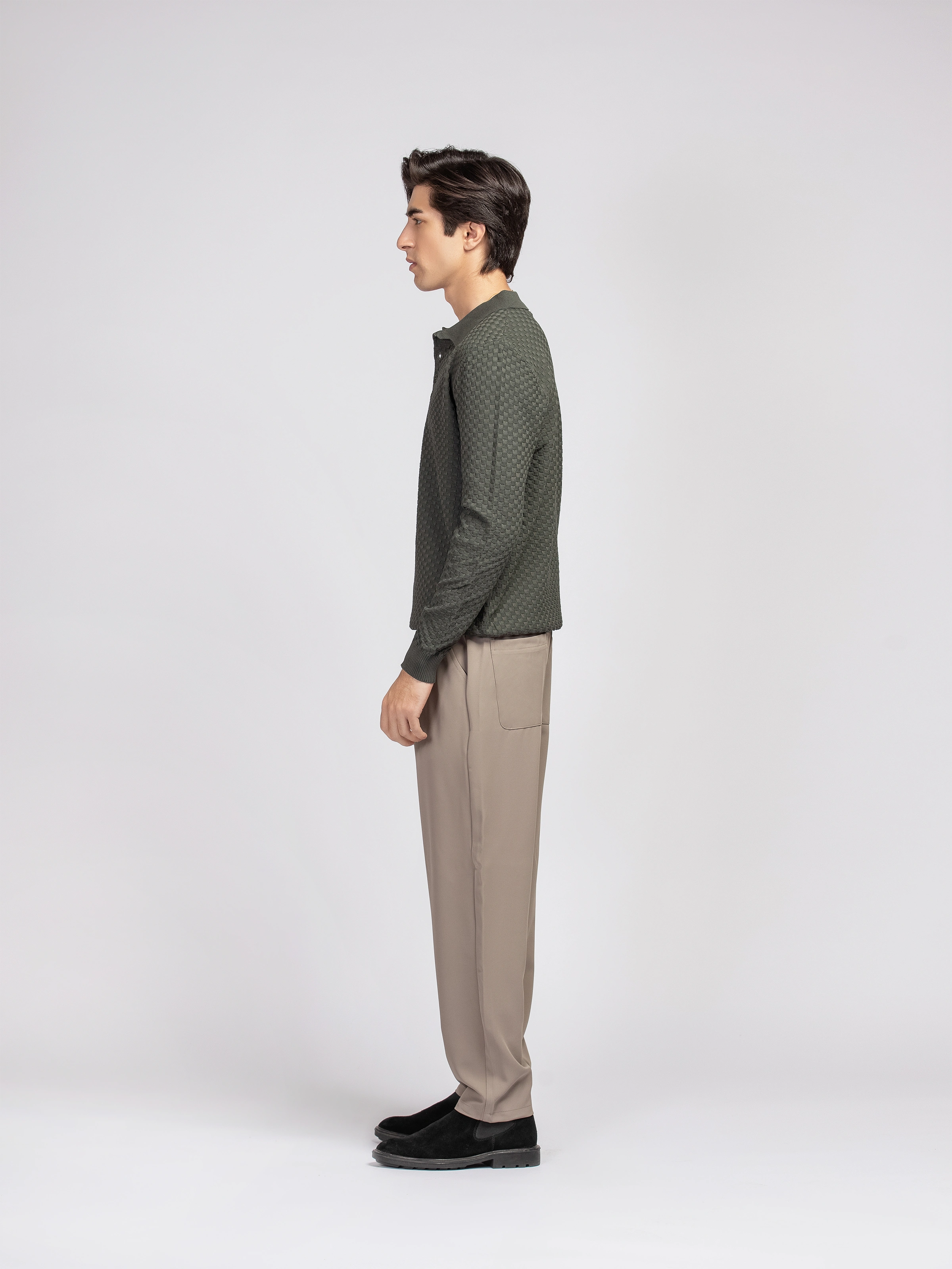 Basketweave Knitted Sweater - FMTSWT5-062