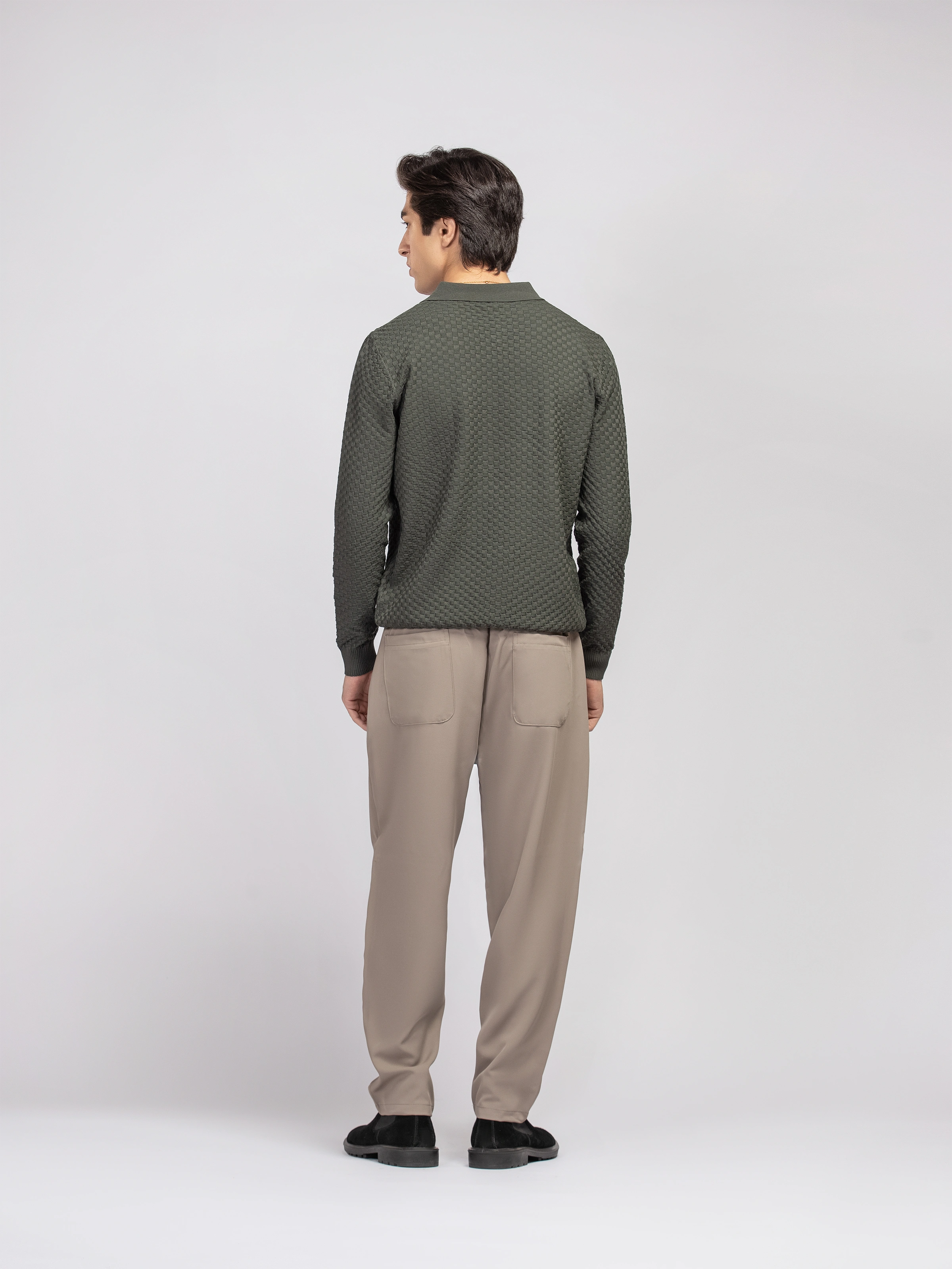 Basketweave Knitted Sweater - FMTSWT5-062