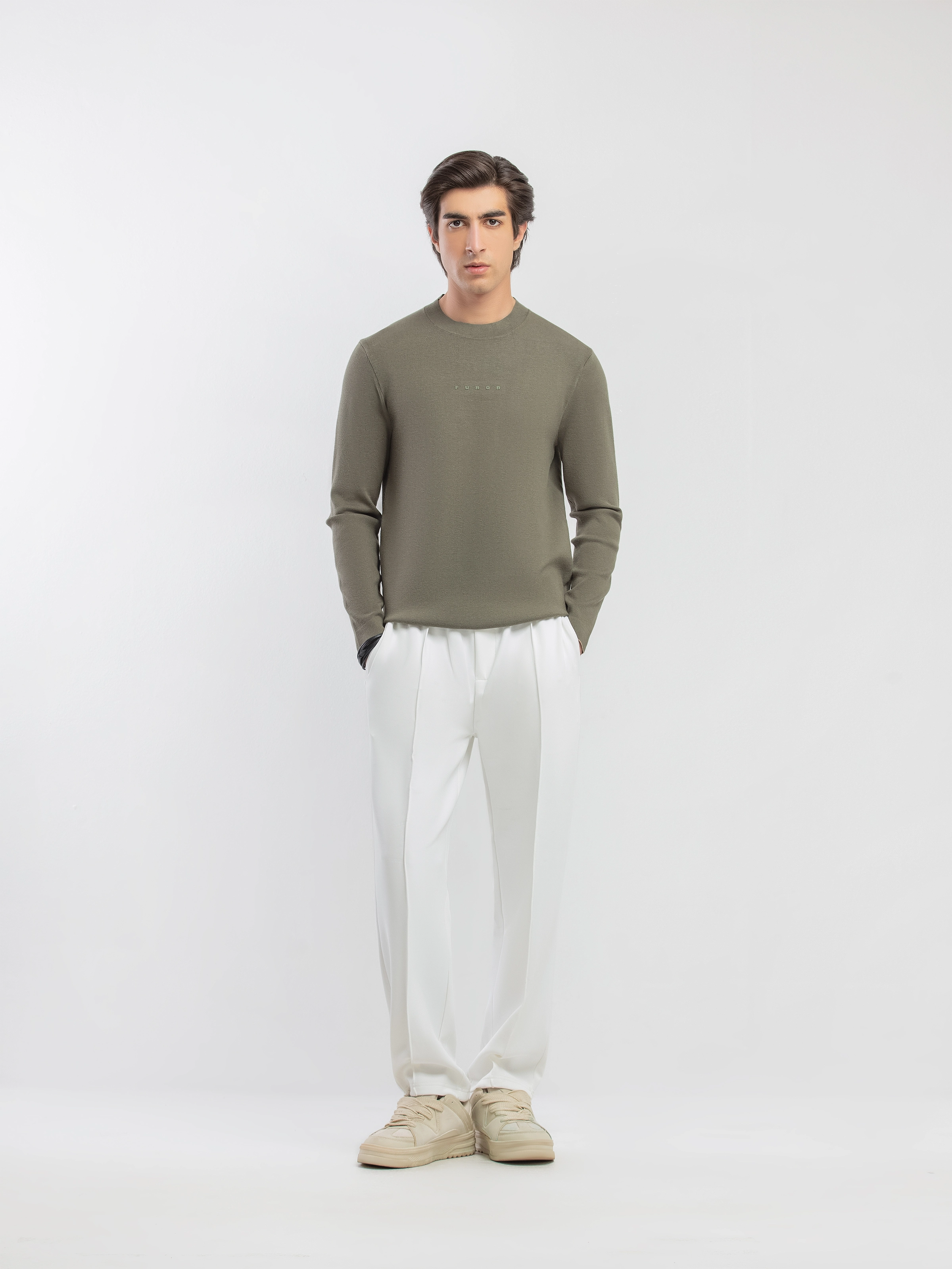 Regular Fit Knitted Sweater - FMTSWT5-071