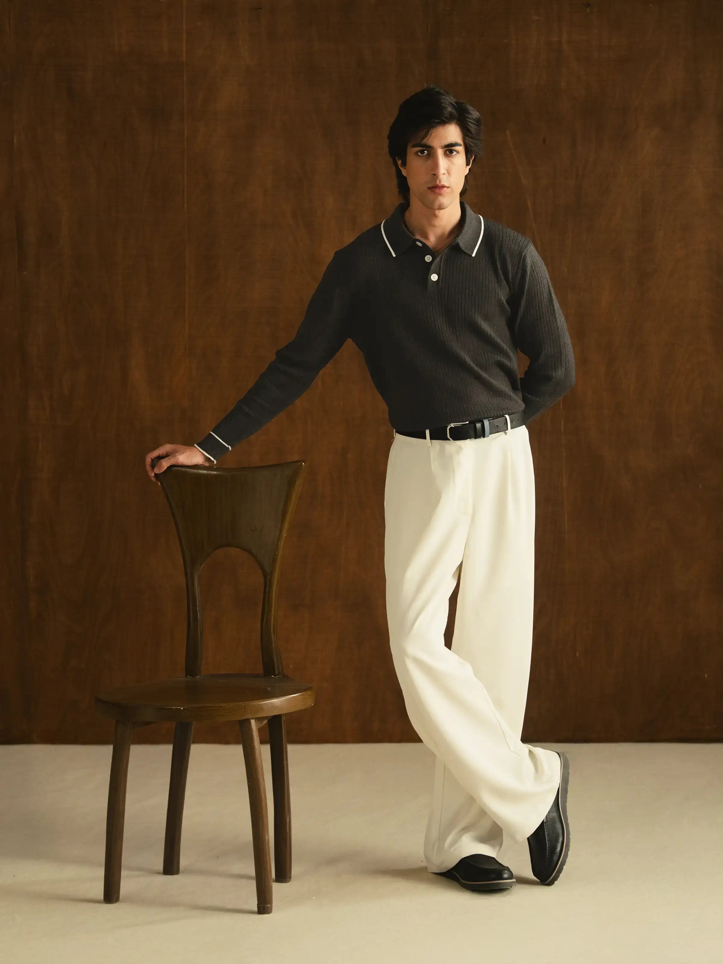 Knitted Sweater Polo - FMTSWT5-072