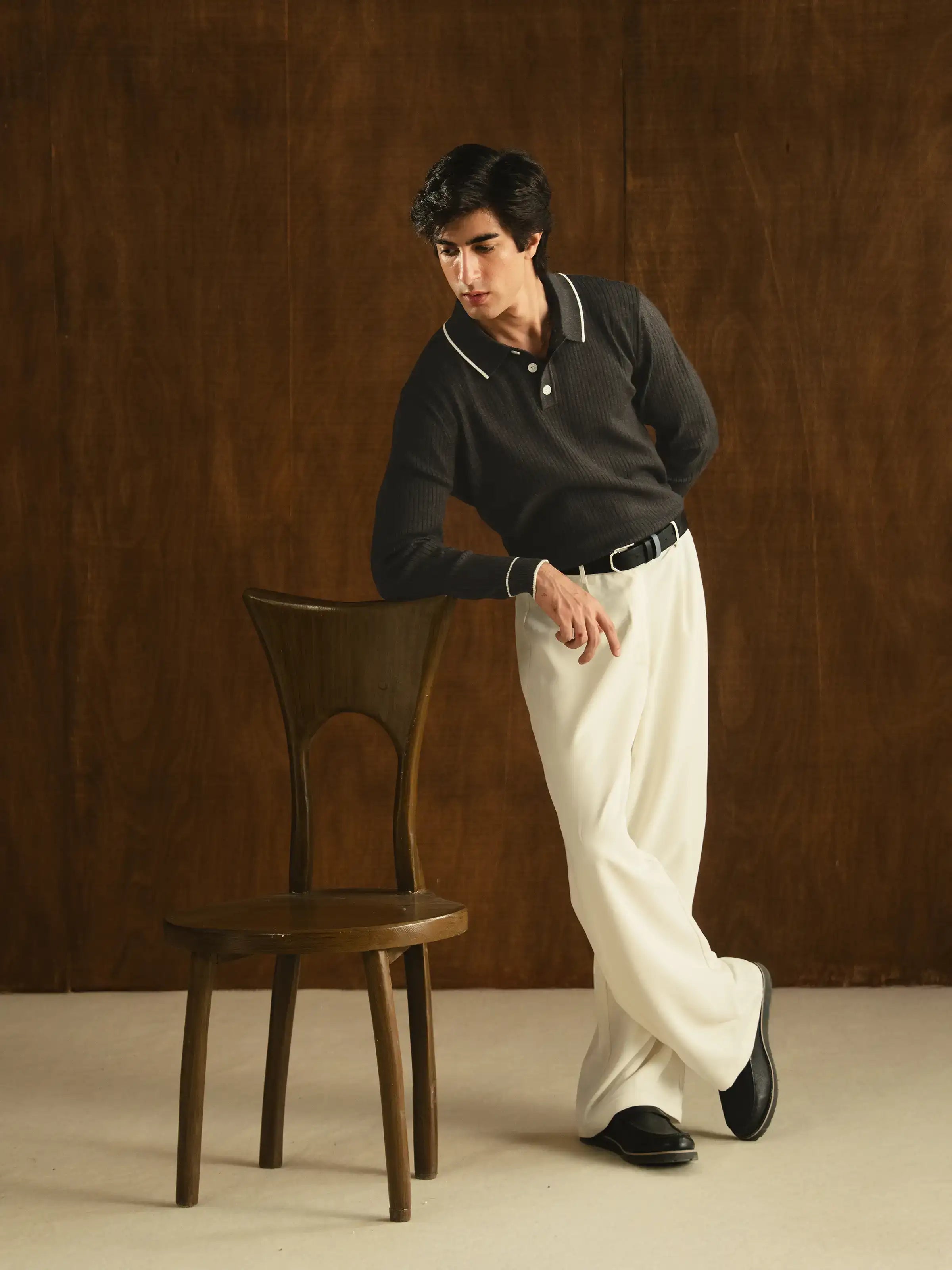 Knitted Sweater Polo - FMTSWT5-072