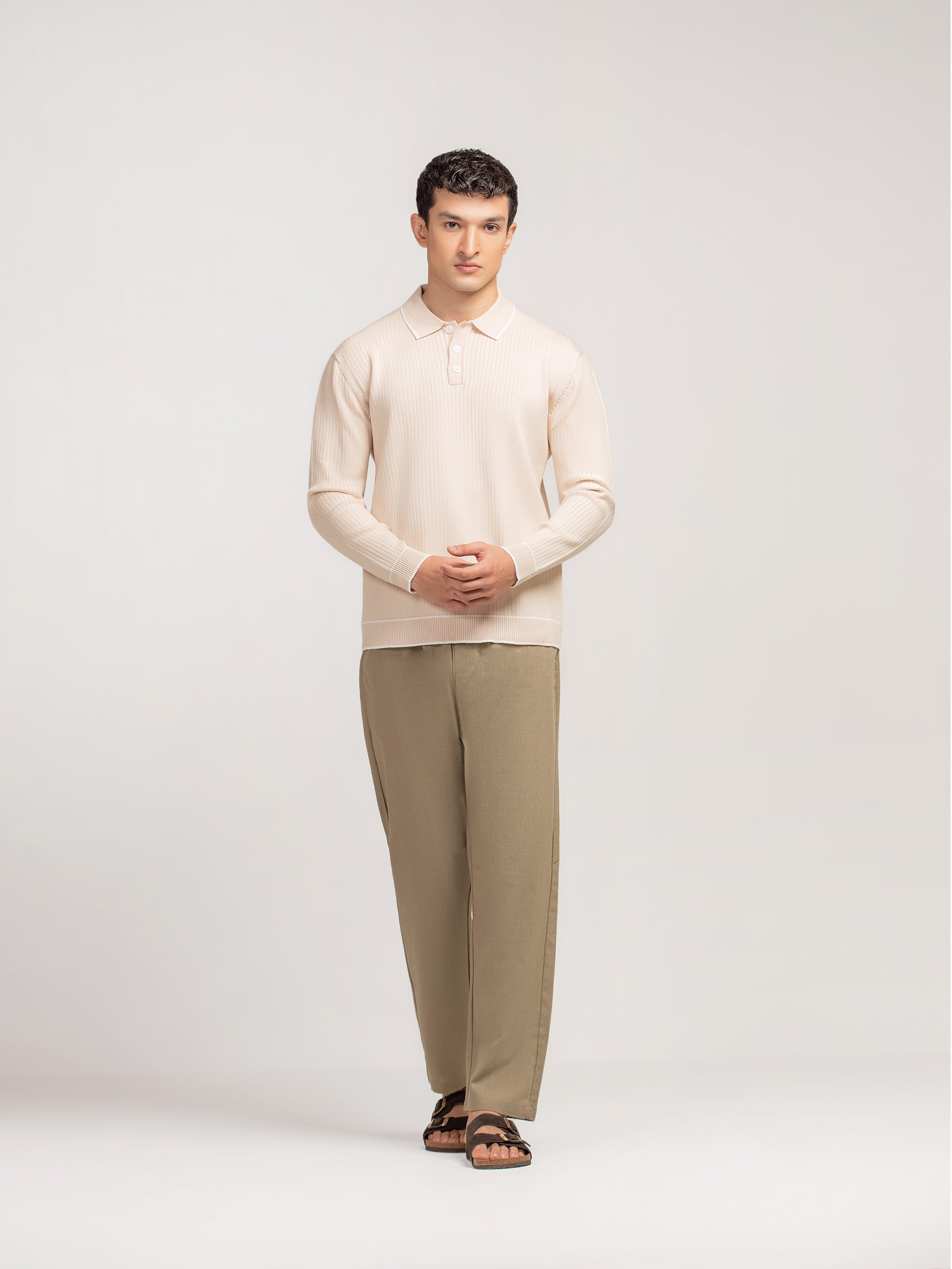 Regular Fit Knitted Sweater Polo - FMTSWT5-073