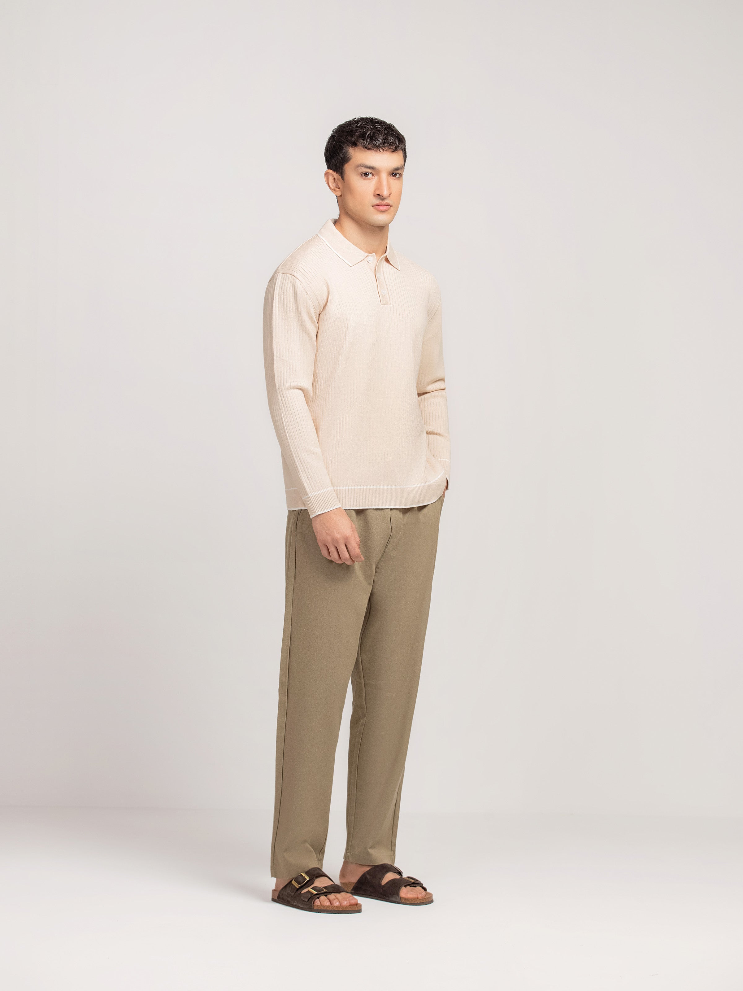Regular Fit Knitted Sweater Polo - FMTSWT5-073