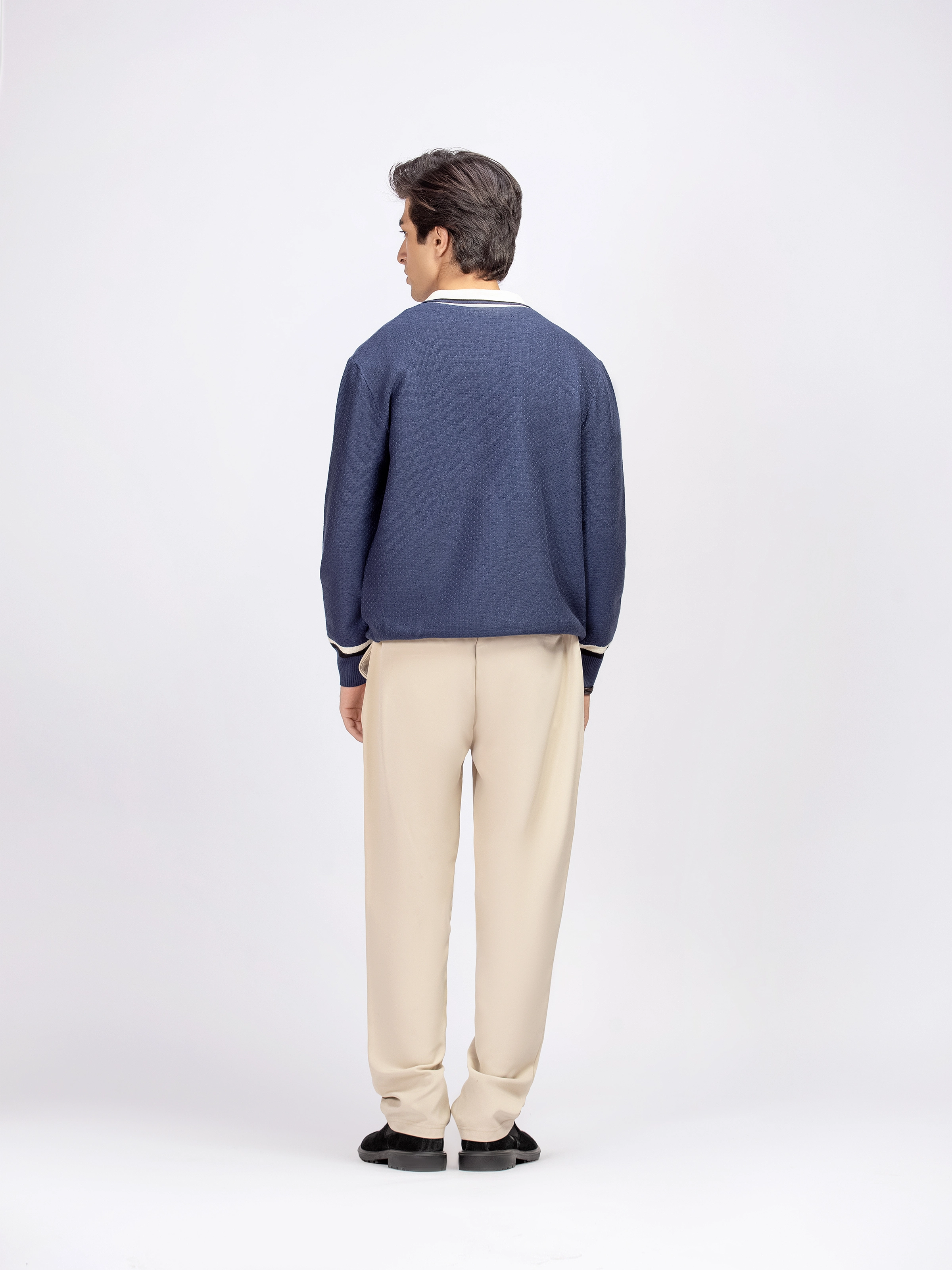 Zipper Knitted Sweater - FMTSWT5-077