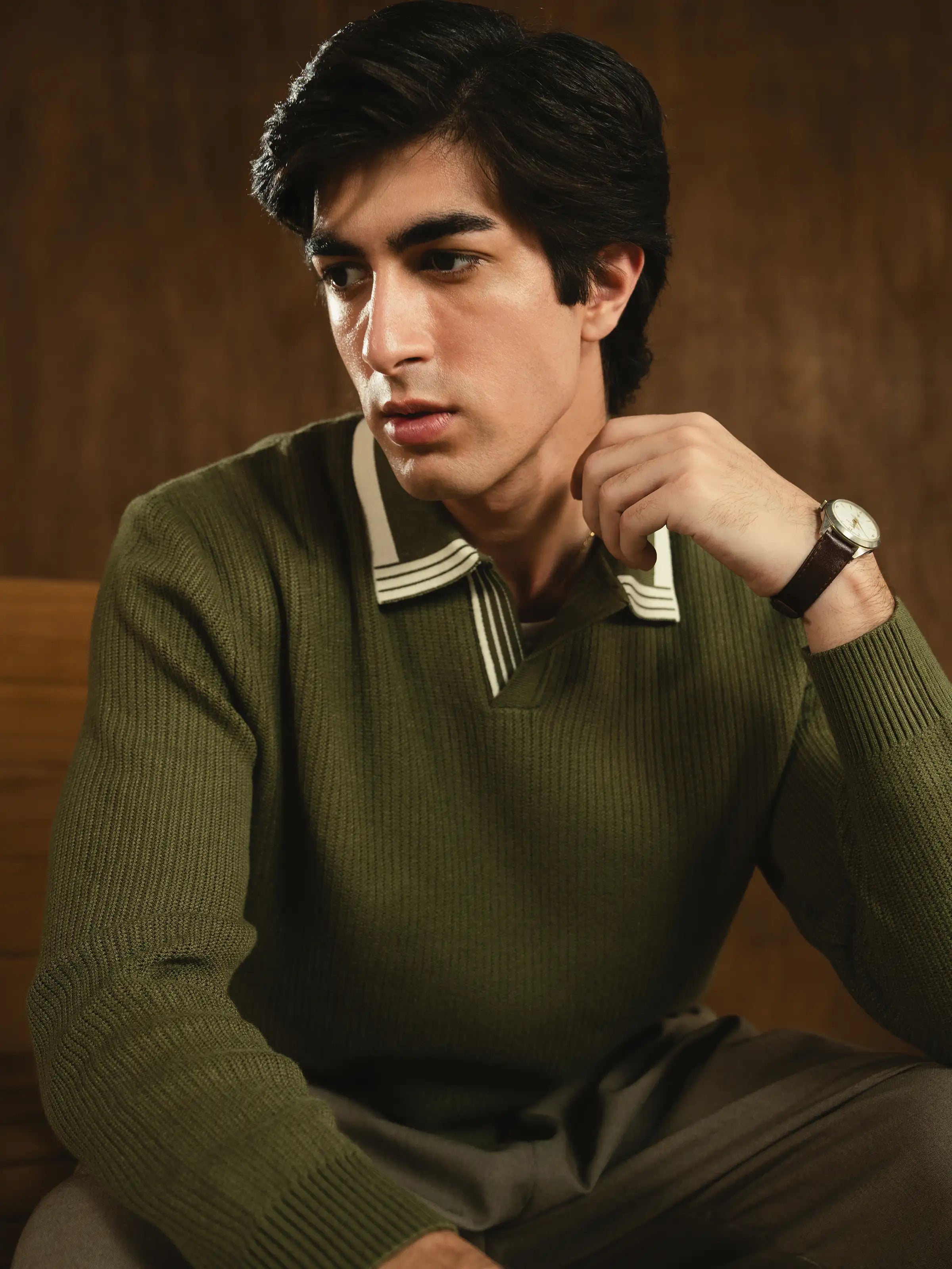 Johnny Collar Sweater - FMTSWT5-080