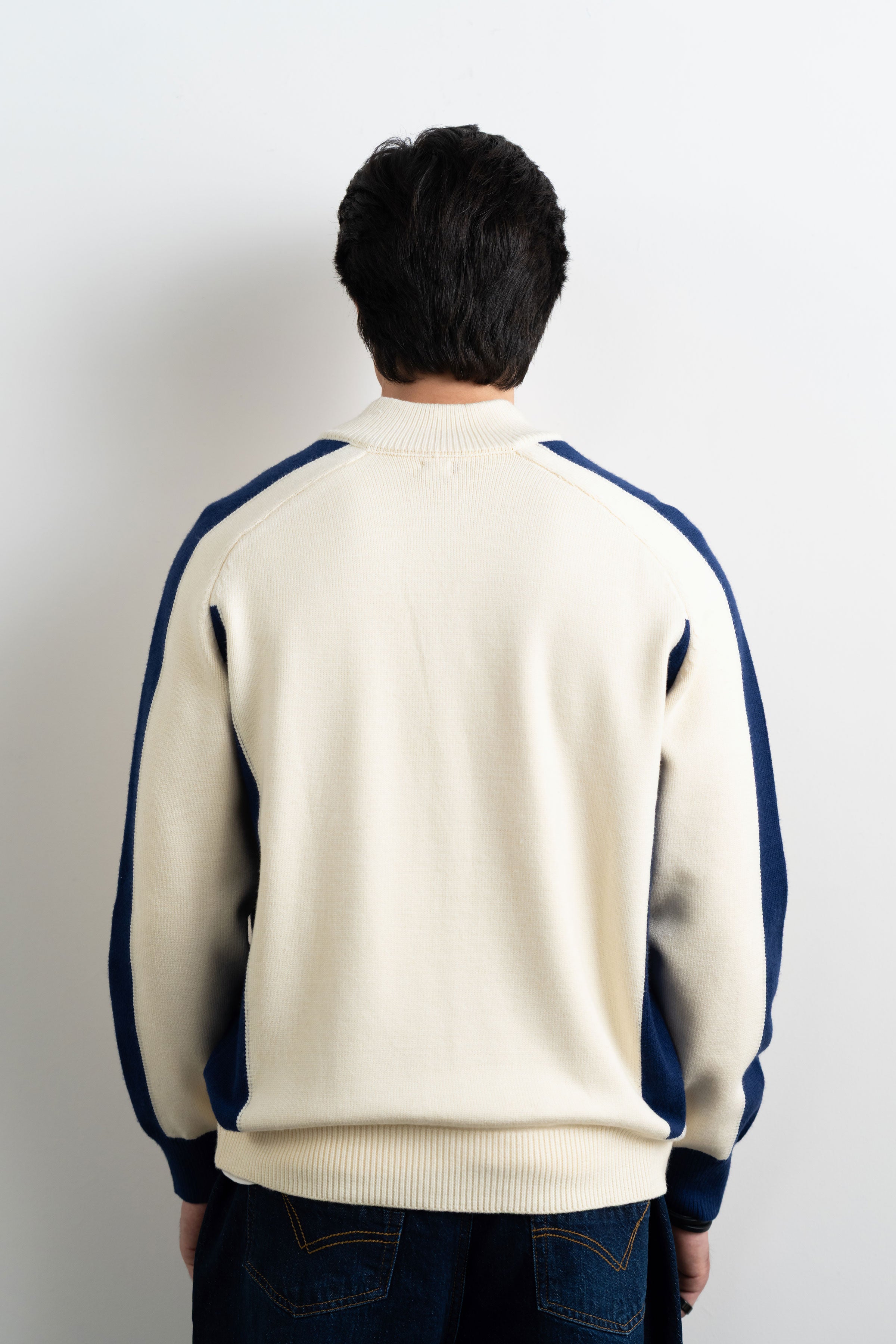 Crochet Ribbing Edge Knitted Sweater - FUROR