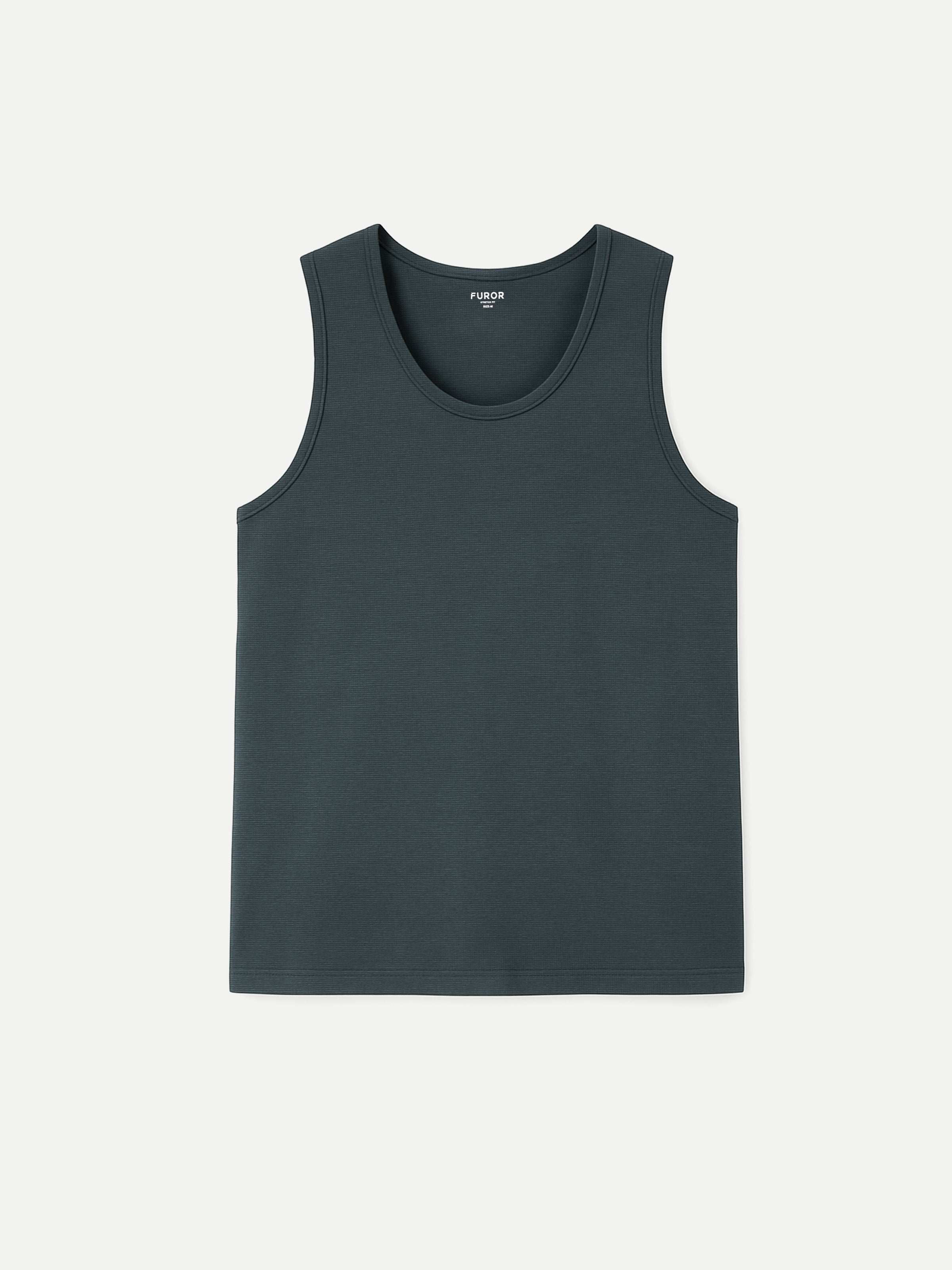 Regular Fit Ribbed Vest - FMTV5-004