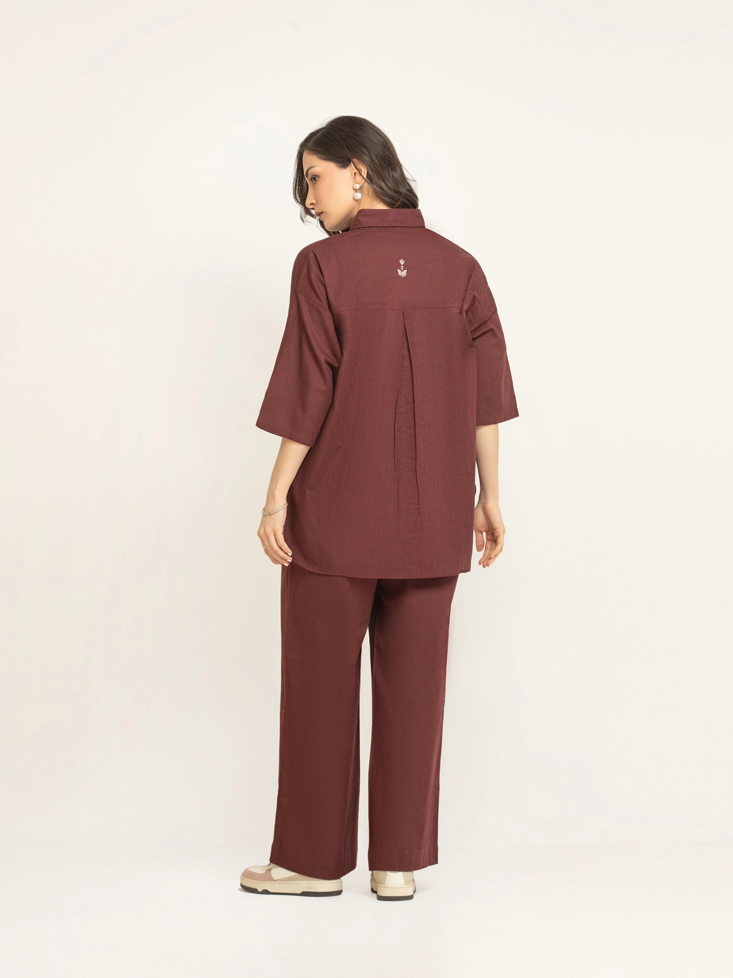 Relaxed Fit Khaddar Co-ord Set - FWTCS24-025