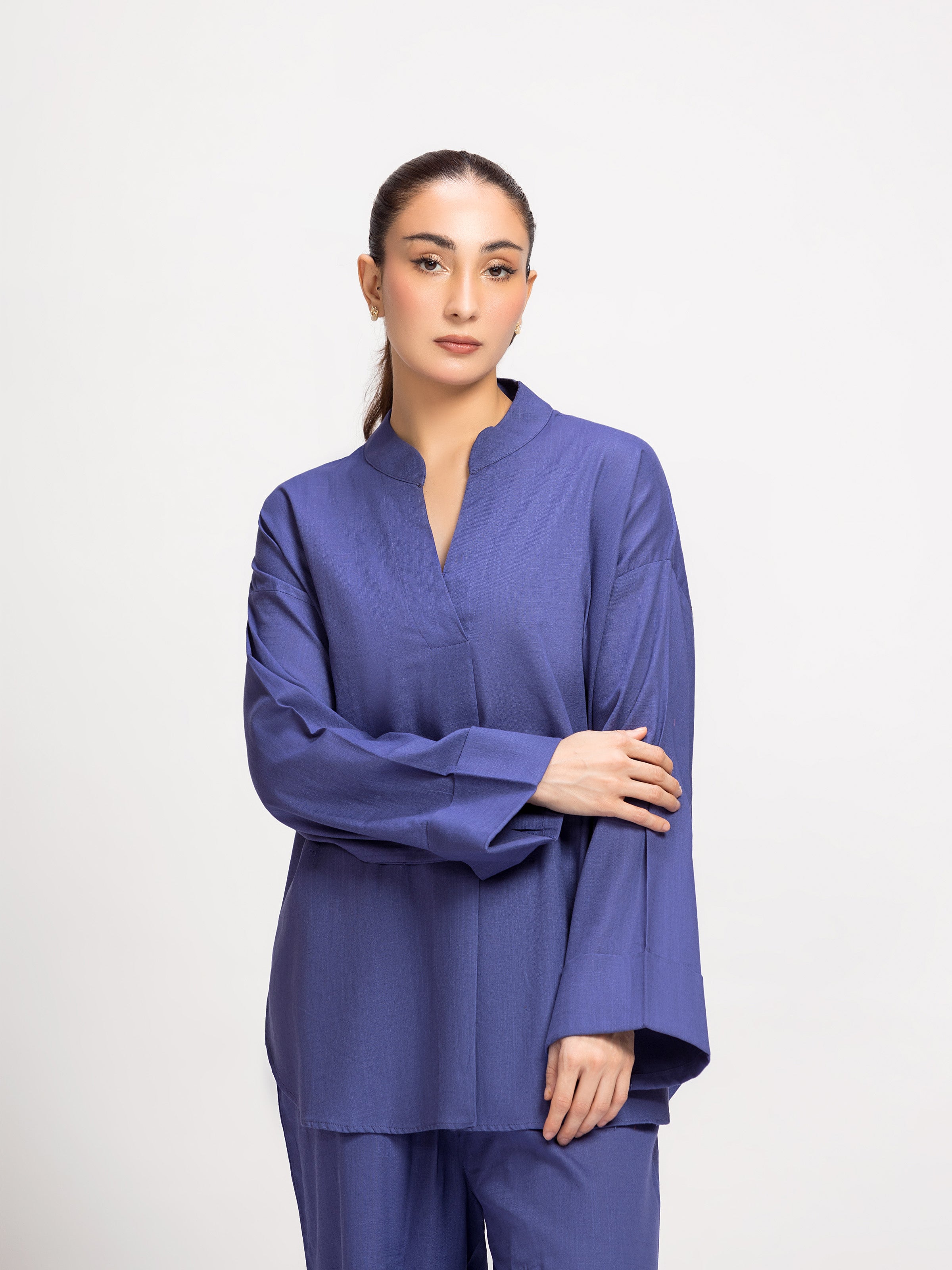 Relaxed Fit Embroidered Co-ord Set - FWTCS24-027