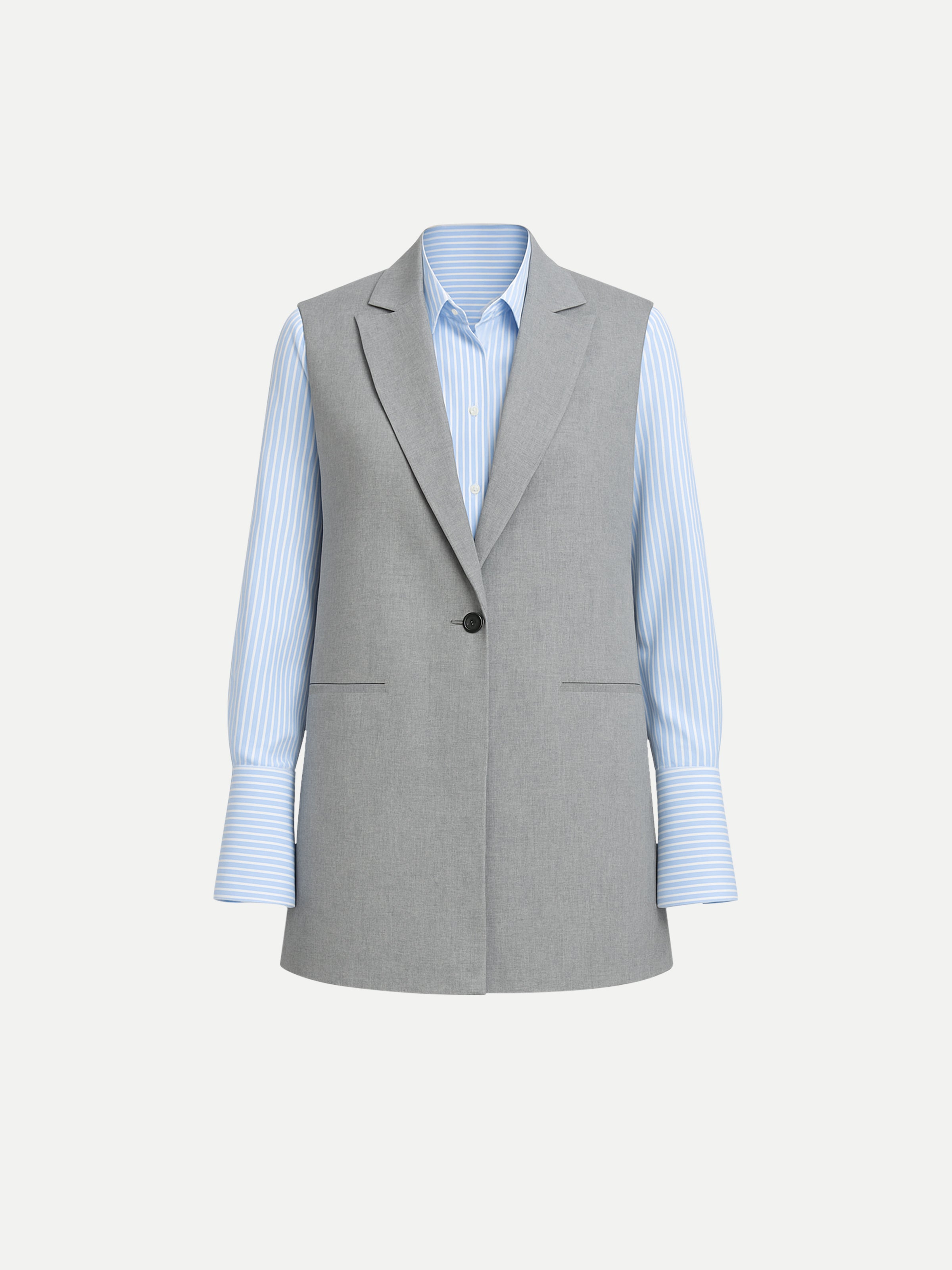 Slim Fit Peak Collar Waistcoat - FWTCSL24-002