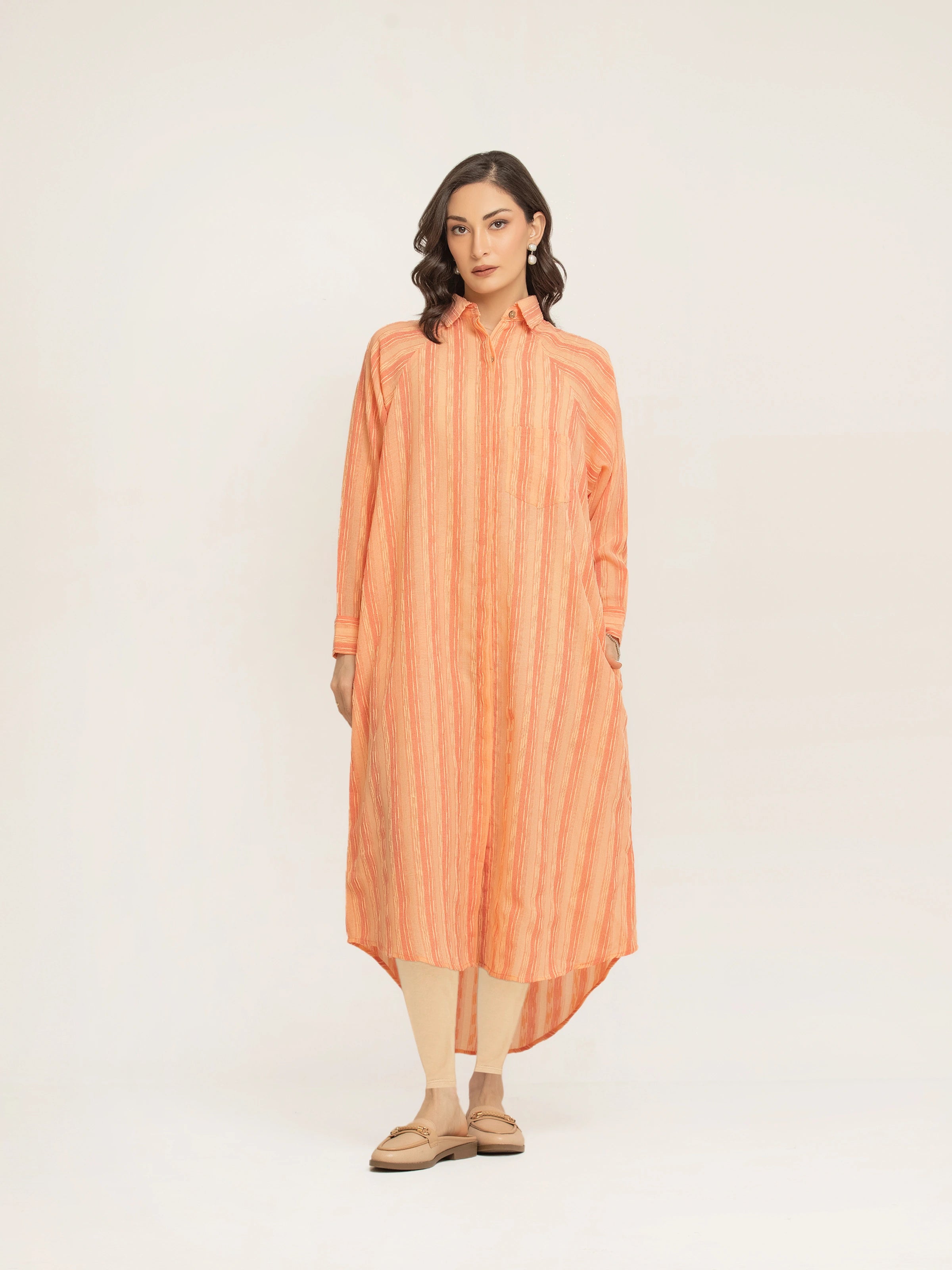 Striped Jacquard Dress - FWTD24-002