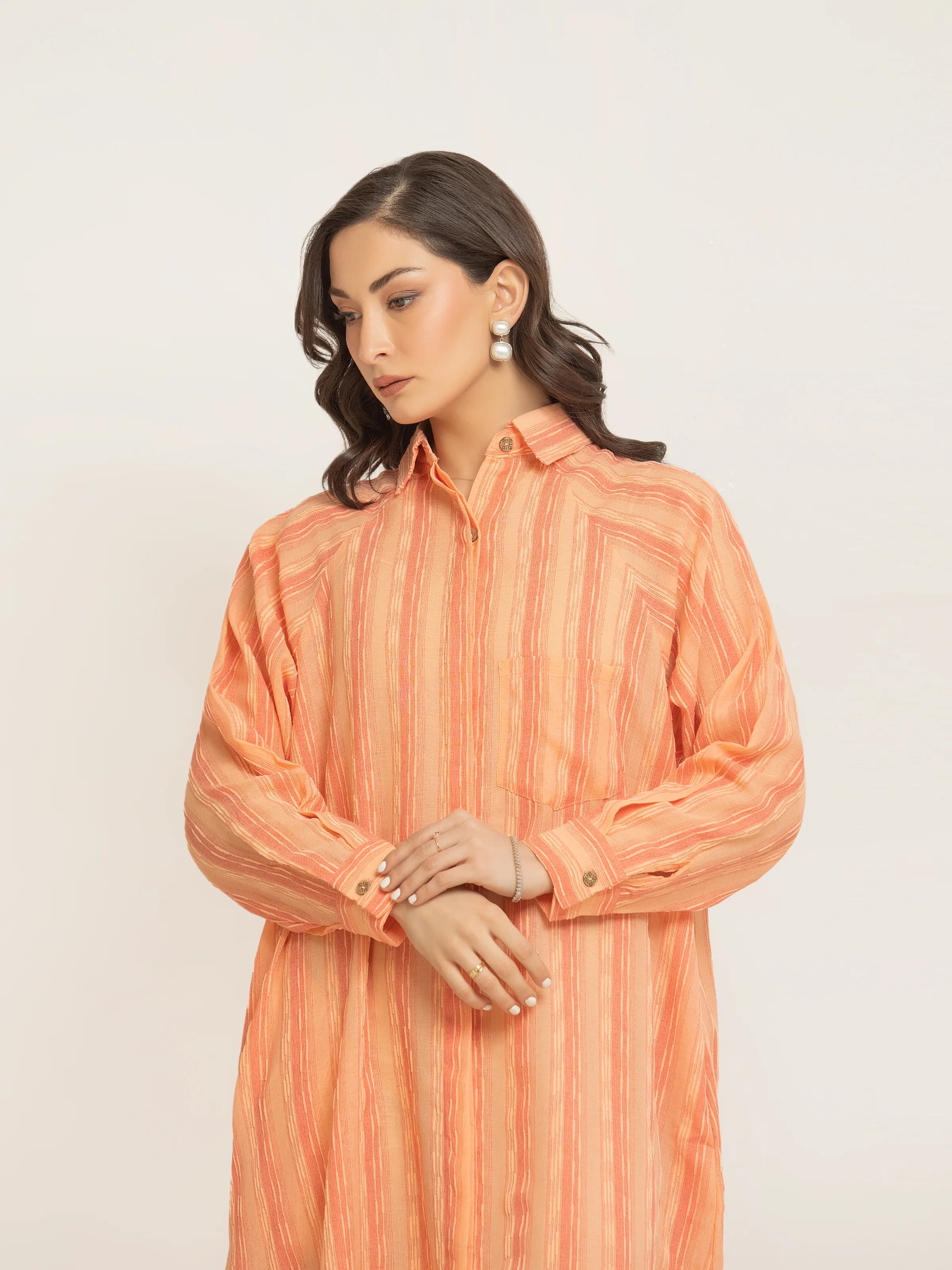 Striped Jacquard Dress - FWTD24-002