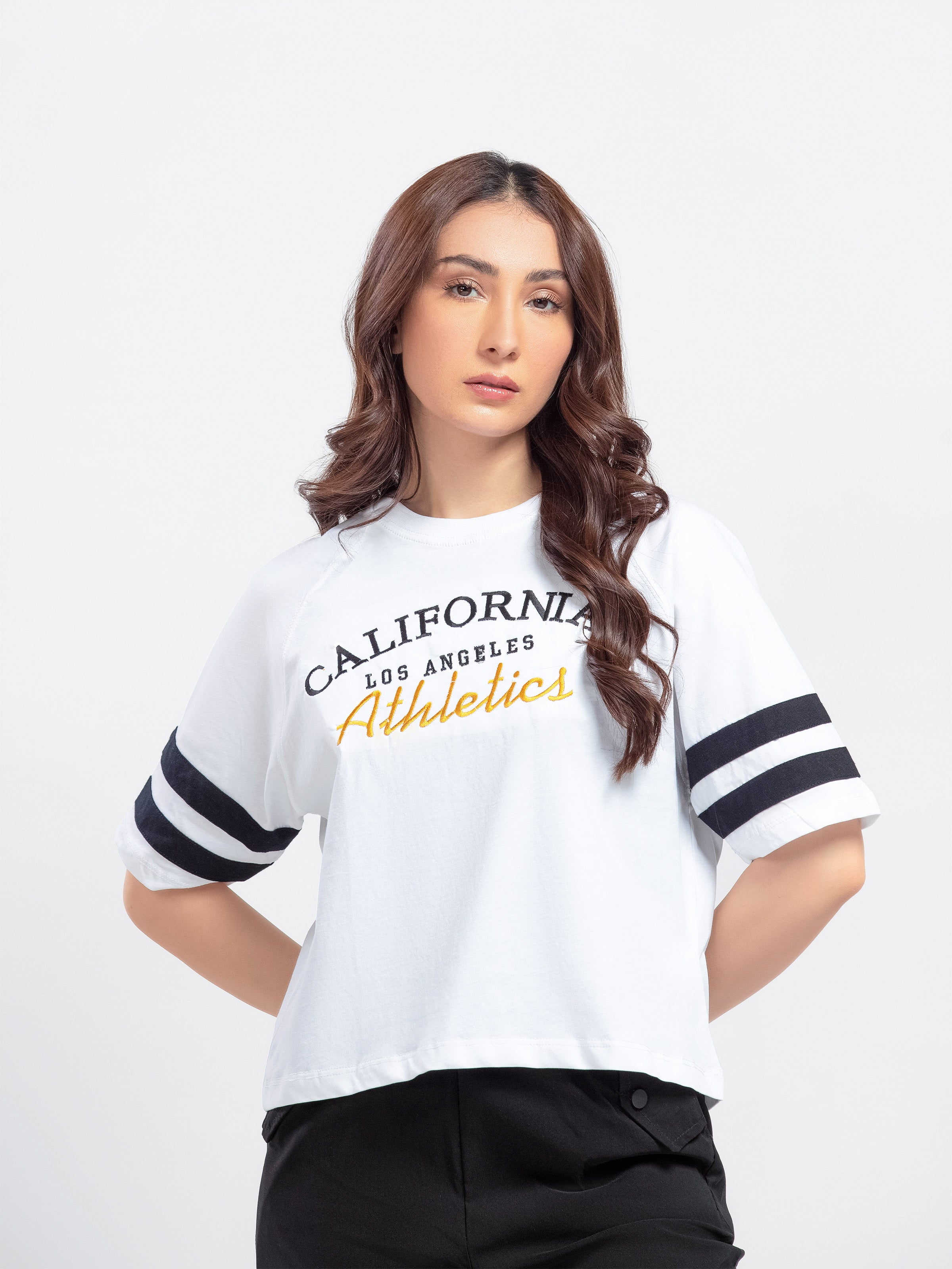 Cropped Graphic Tee - FWTGT5-008