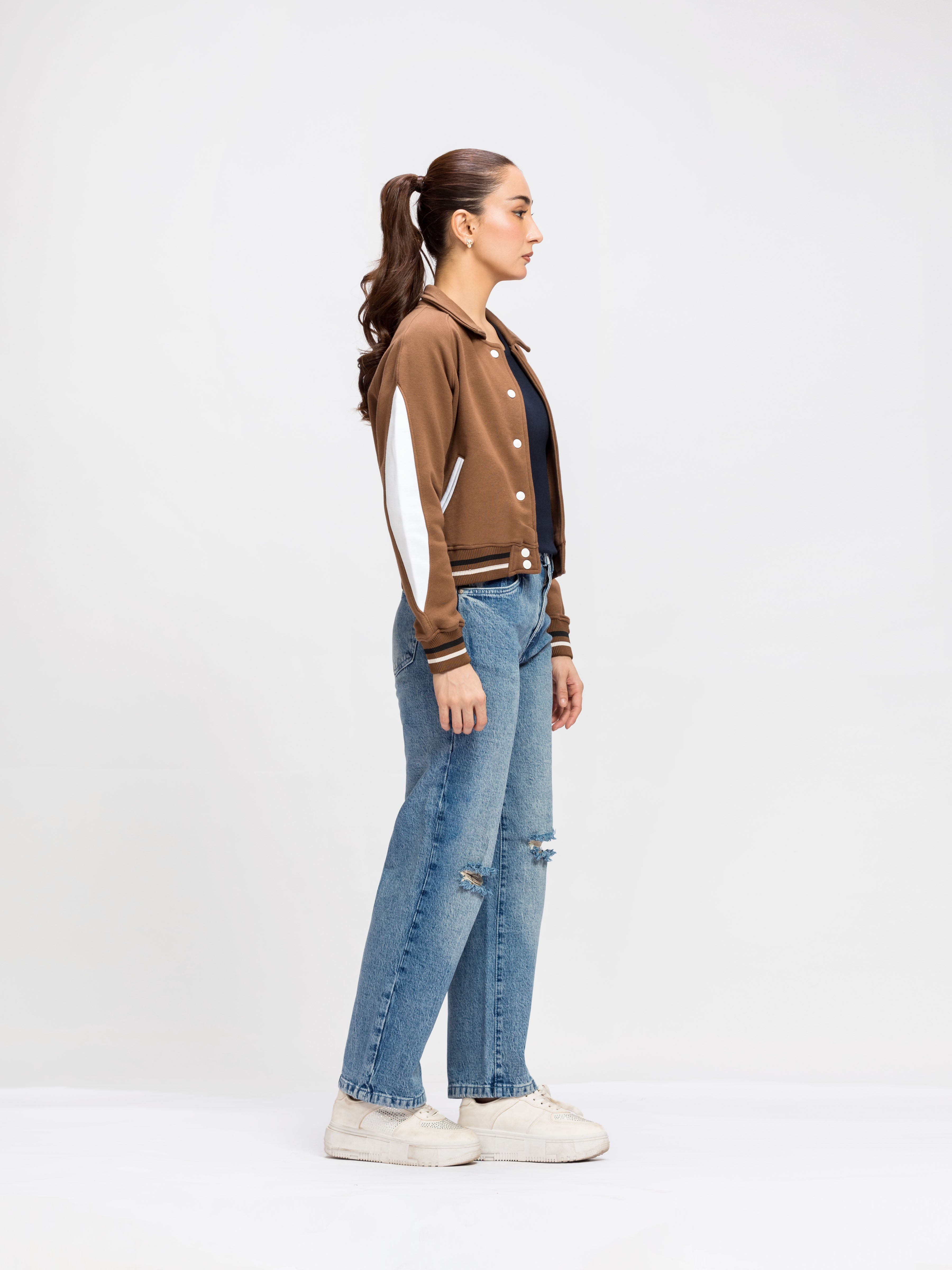 Fleece Varsity Jacket - FWTJK24-001