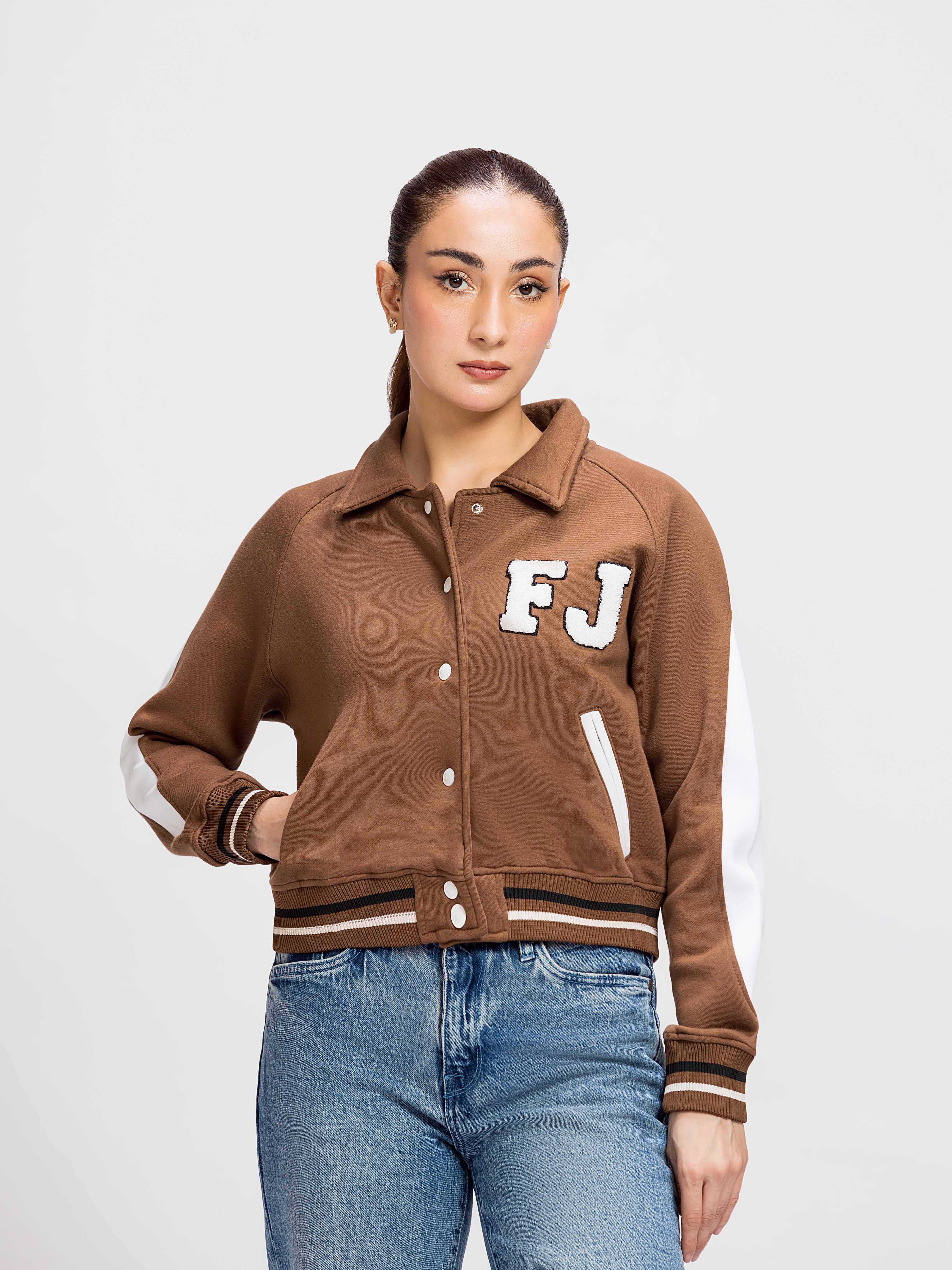 Fleece Varsity Jacket - FWTJK24-001