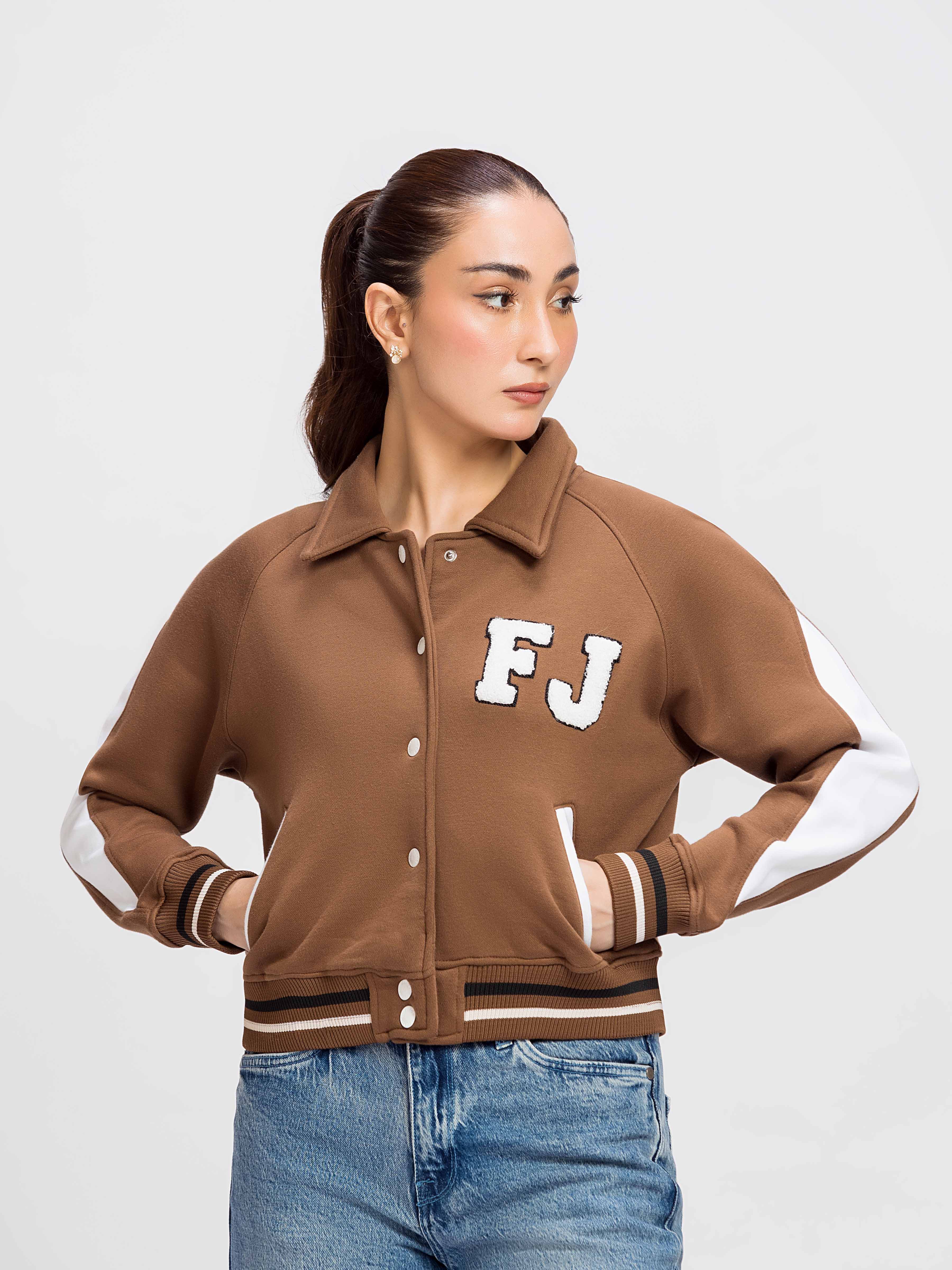 Fleece Varsity Jacket - FWTJK24-001