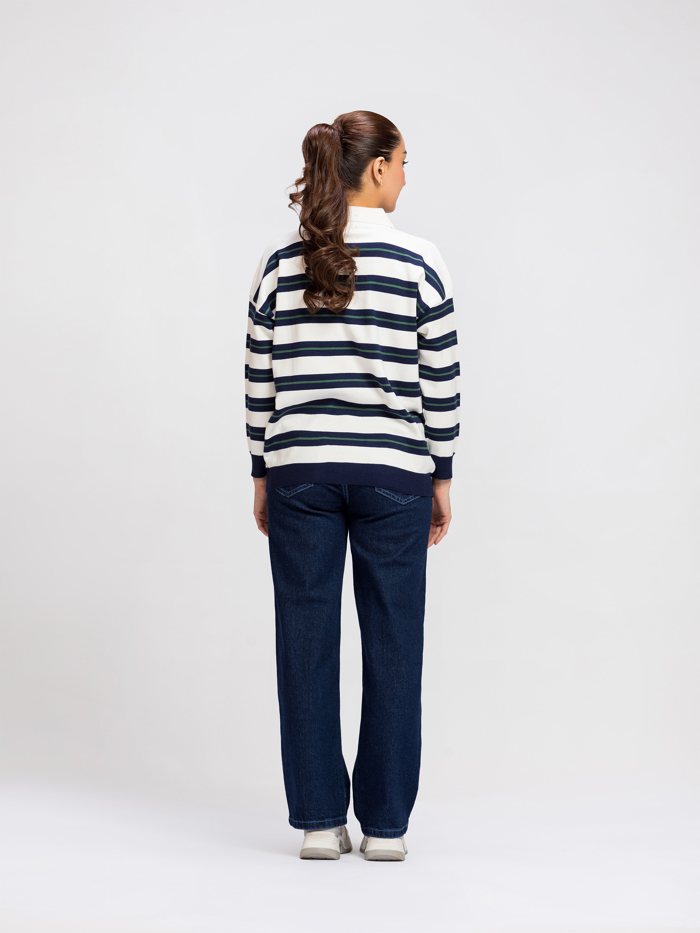 Striped Knitted Sweater - FWTSW24-005