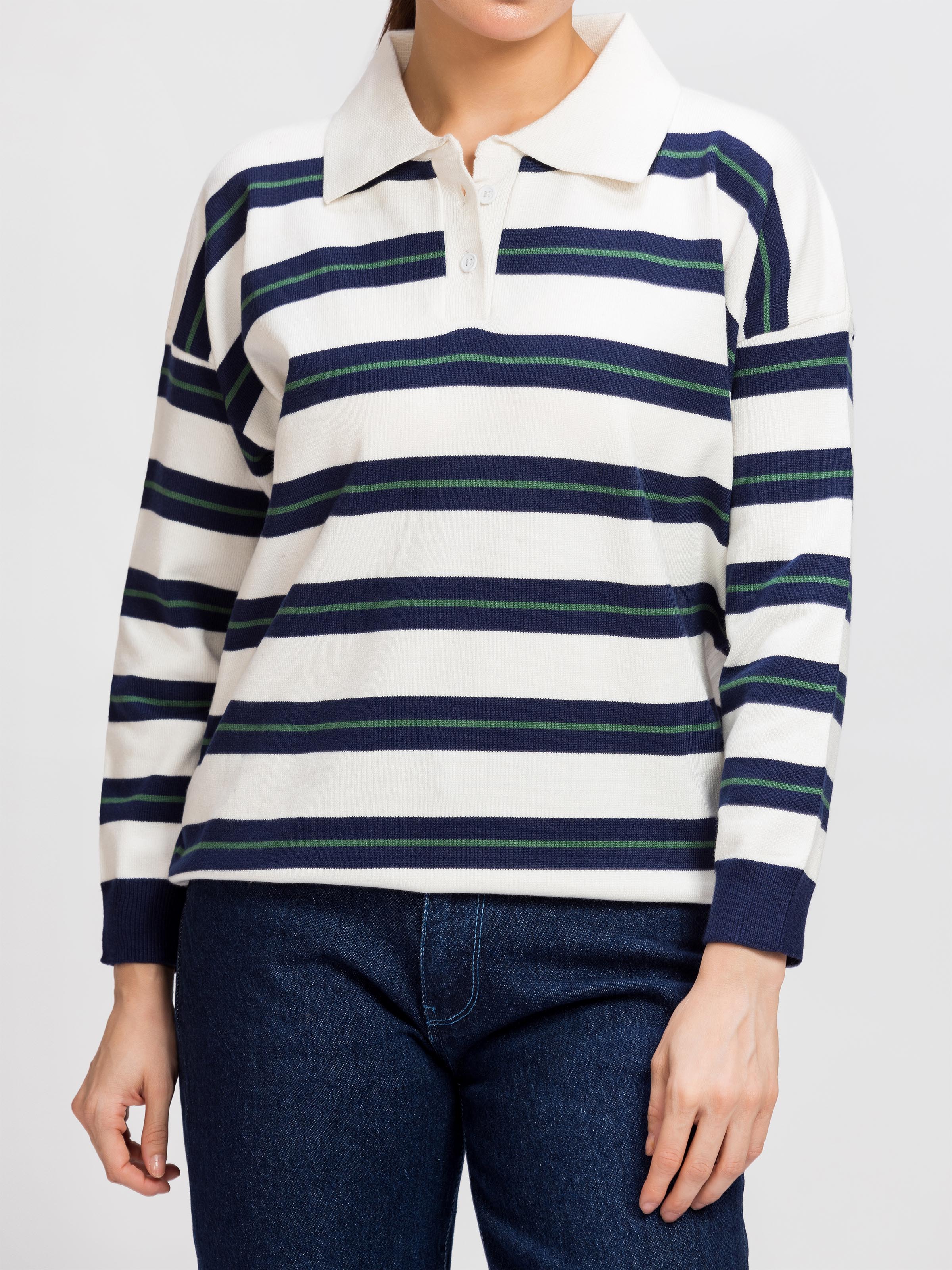 Striped Knitted Sweater - FWTSW24-005