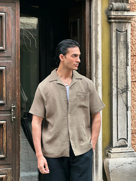 Textured Co-ord Set Shirt - FMTS5-32201