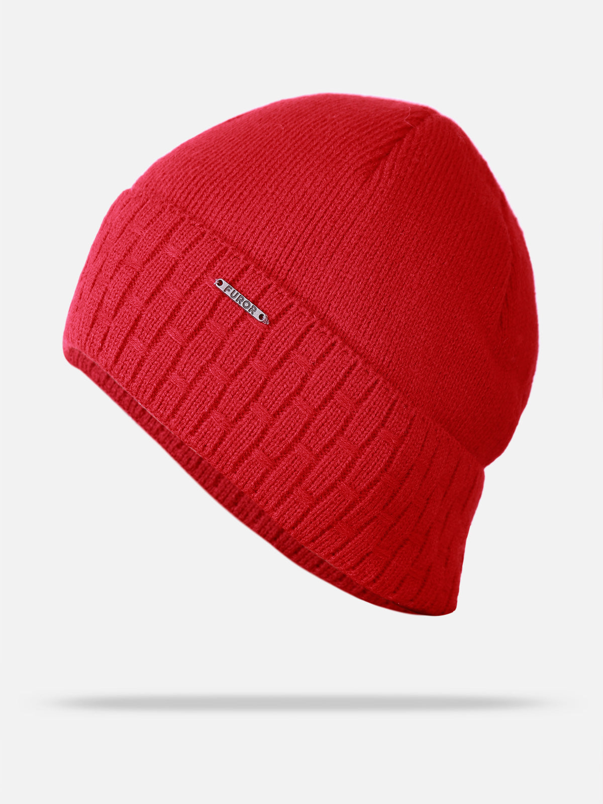 Red Knitted Beanie - FABC21-010