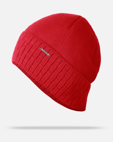 Red Knitted Beanie - FABC21-010